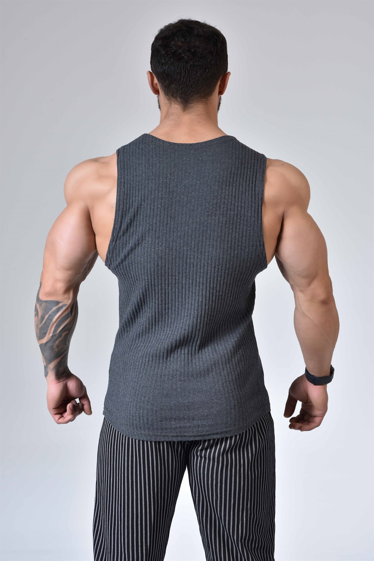 Mens Gym Performance Tank Top Grey