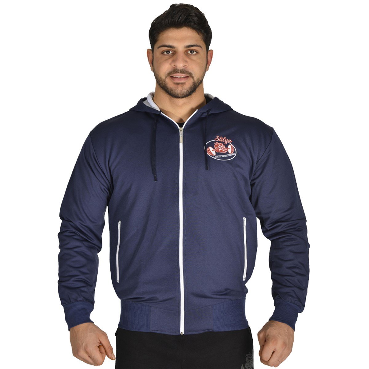 Mens Hooded Fitness Jacket 