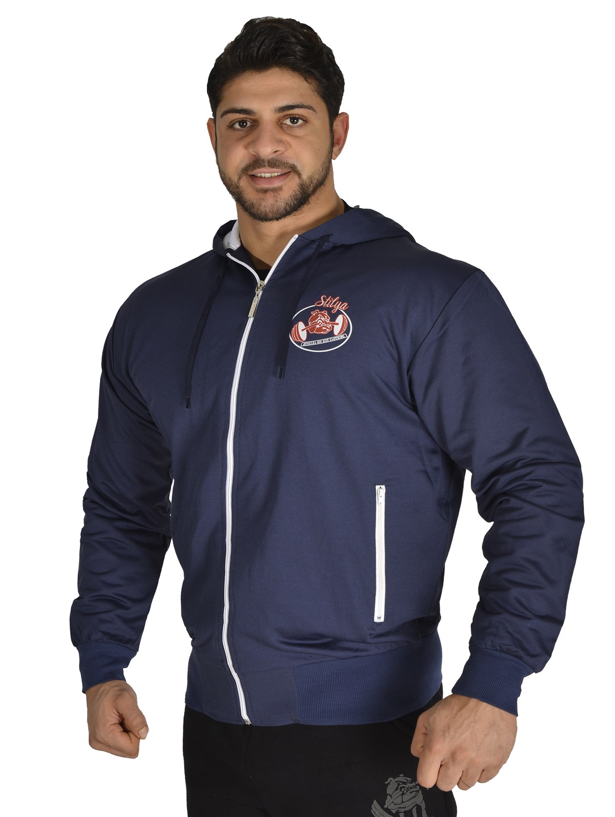Mens Hooded Fitness Jacket 