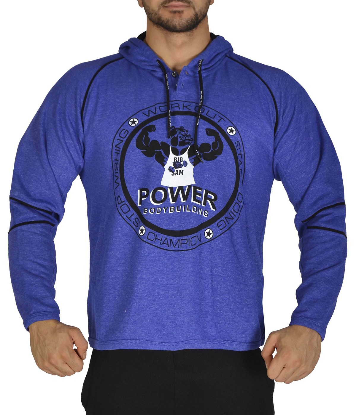 Mens Hooded Winter Sweatshirt