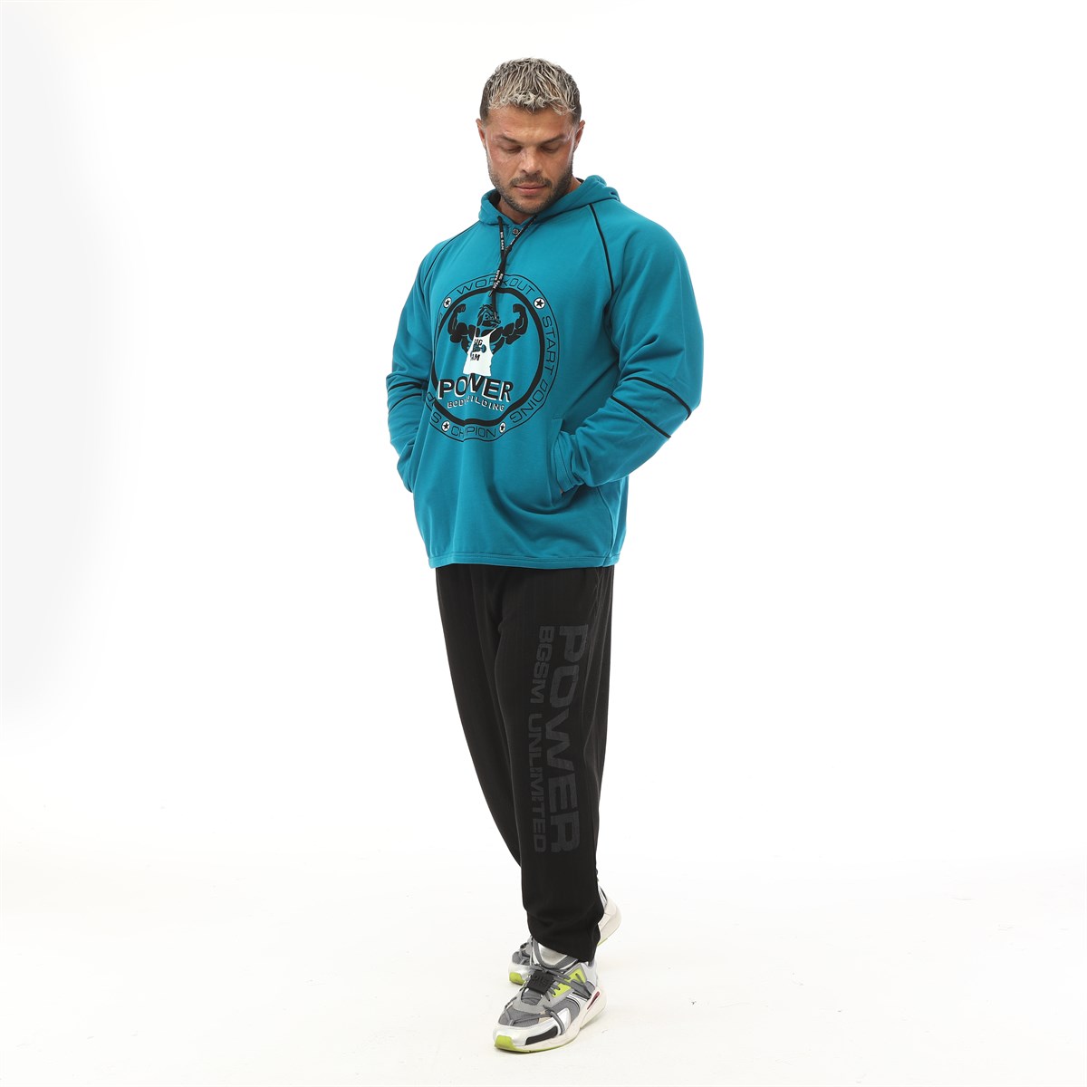 Mens Hooded Winter Sweatshirt
