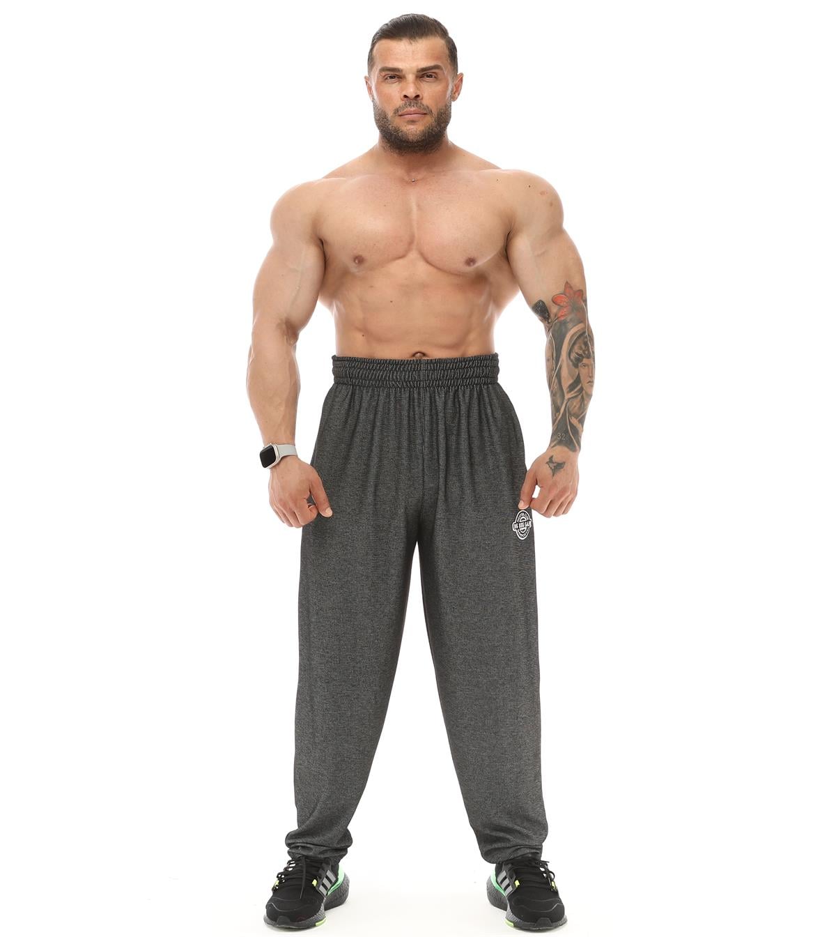 Mens Loose Fit Gym Lifestyle Logo Pants