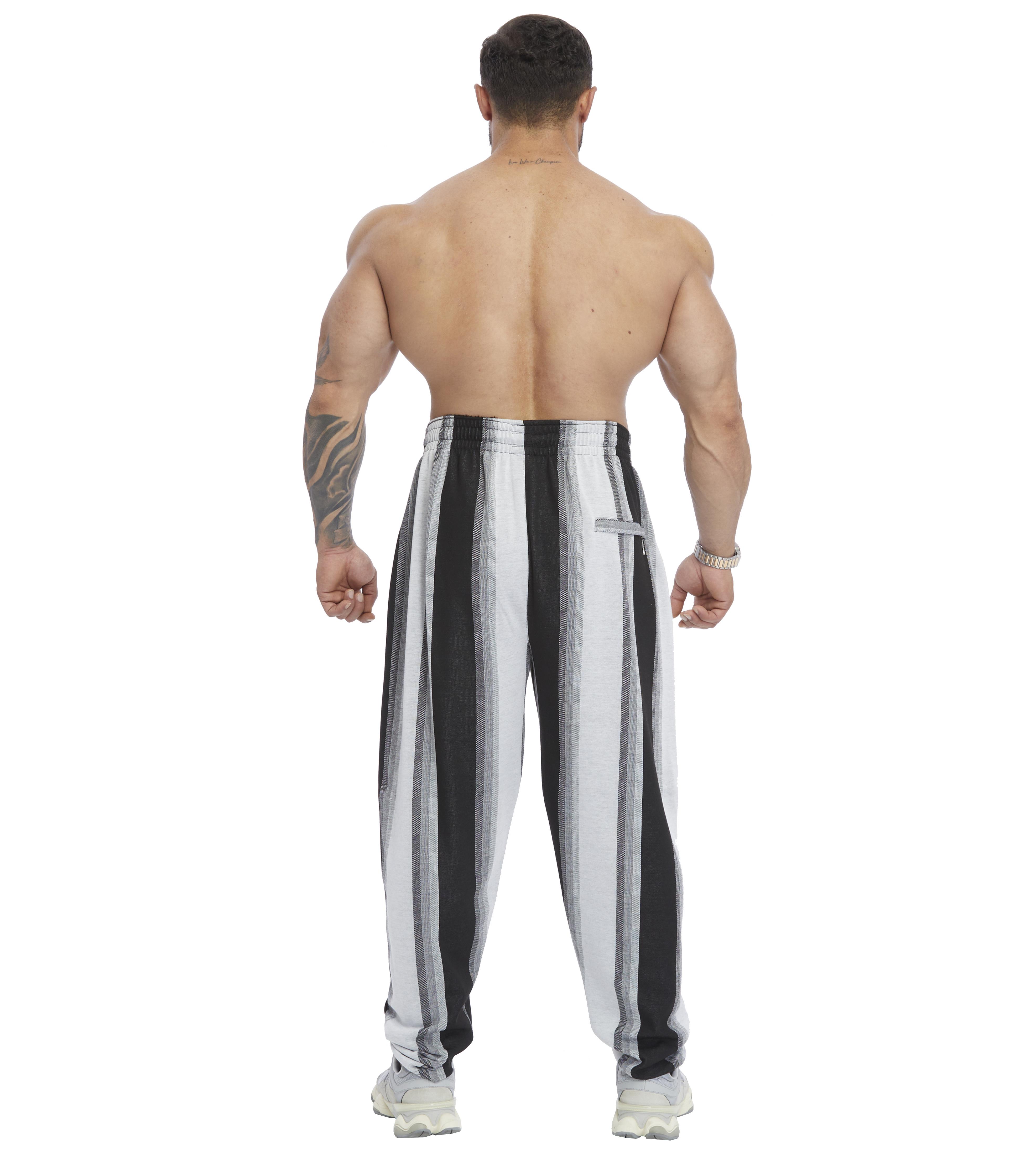 Mens Loose Fit Striped Lifestyle Sweatpants
