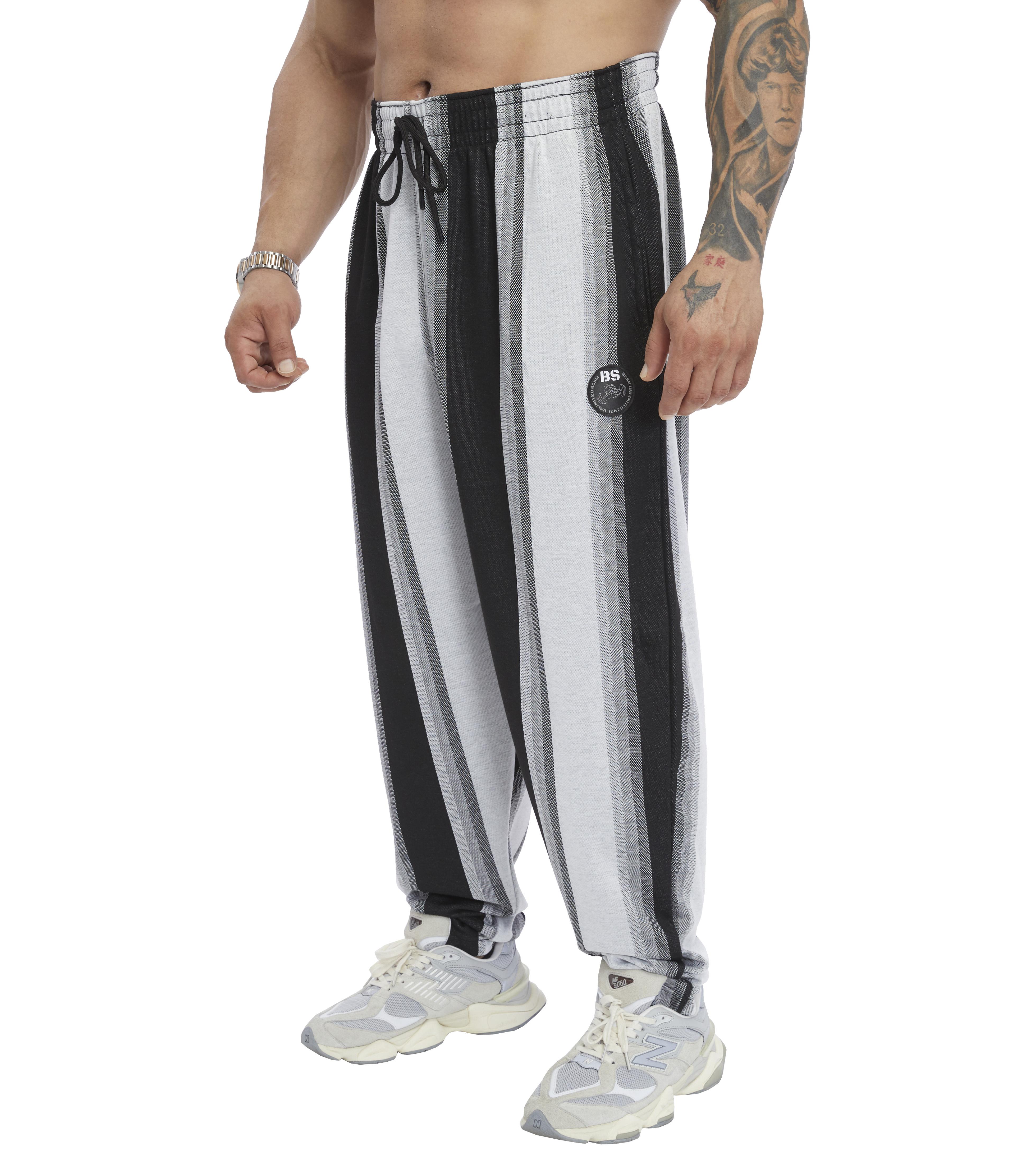 Mens Loose Fit Striped Lifestyle Sweatpants