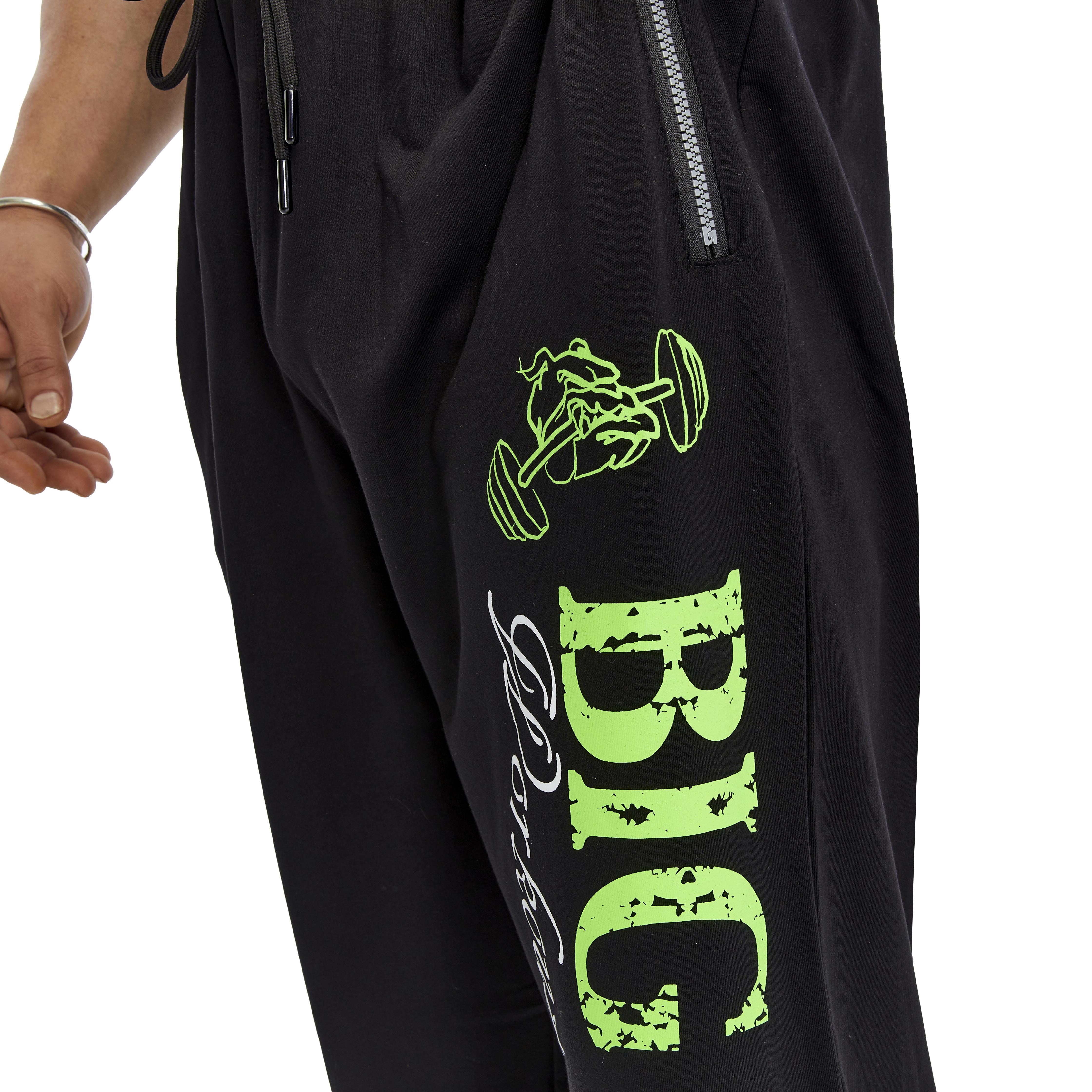 Mens Loose Fit Sweatpants with Zippered Pockets