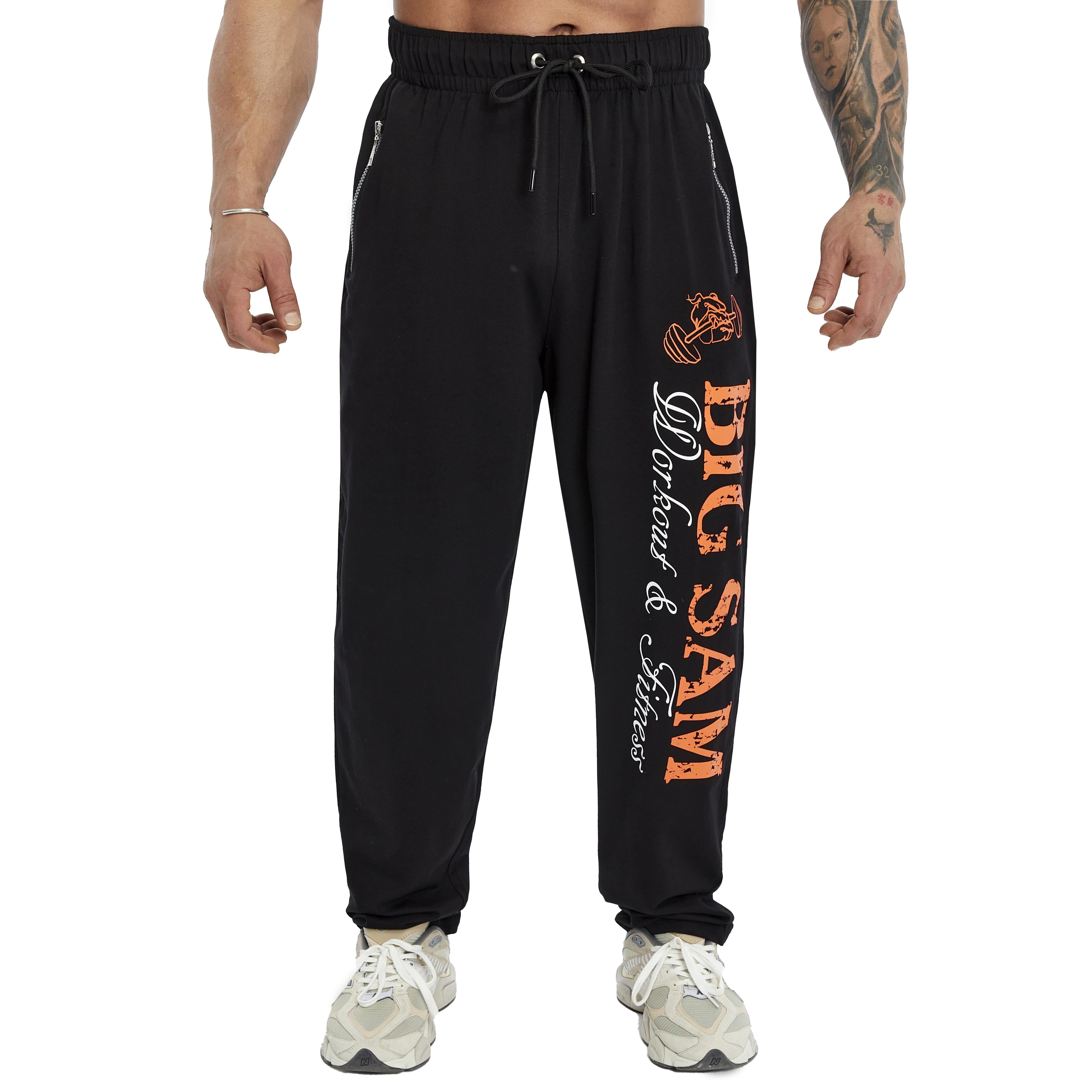 Mens Loose Fit Sweatpants with Zippered Pockets