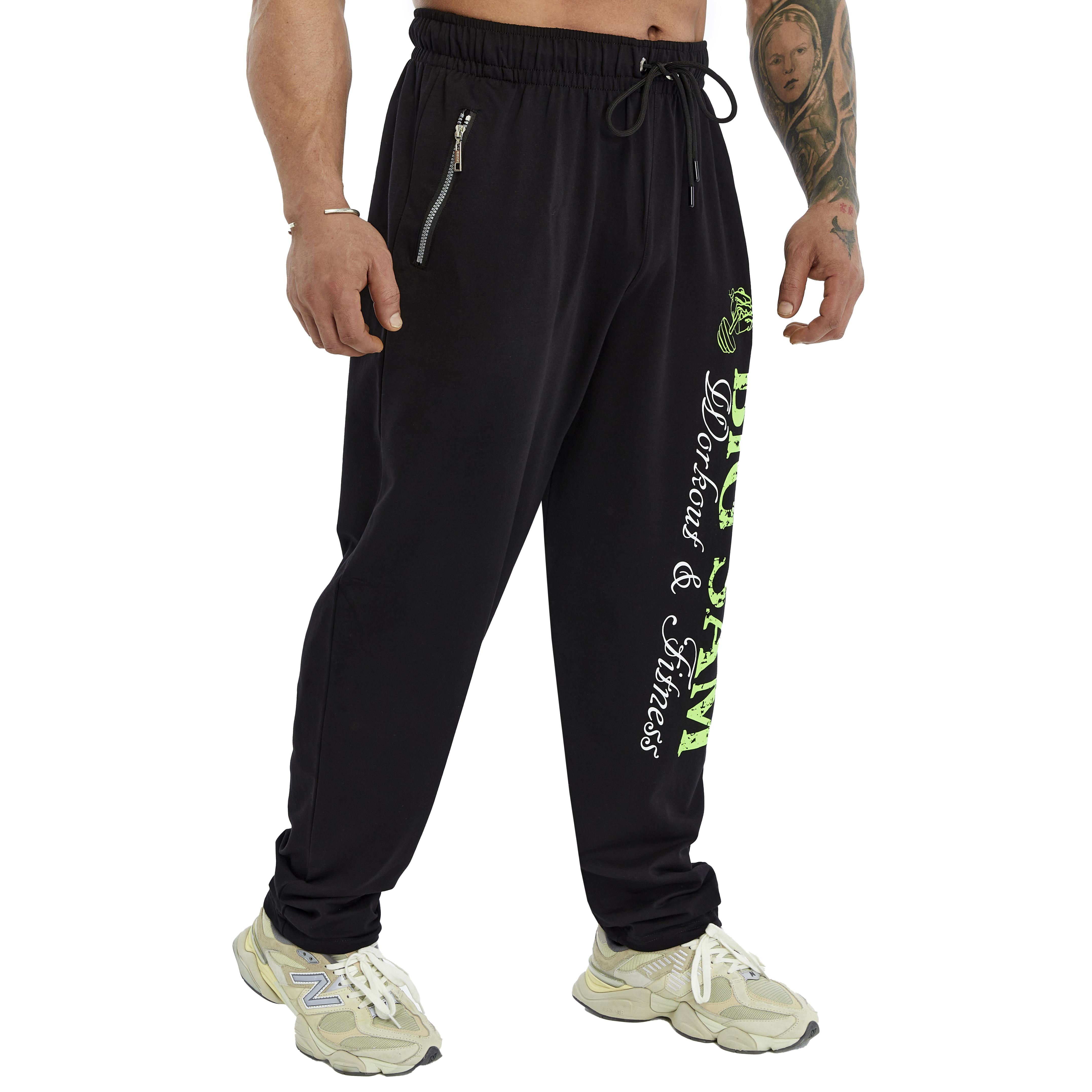 Mens Loose Fit Sweatpants with Zippered Pockets