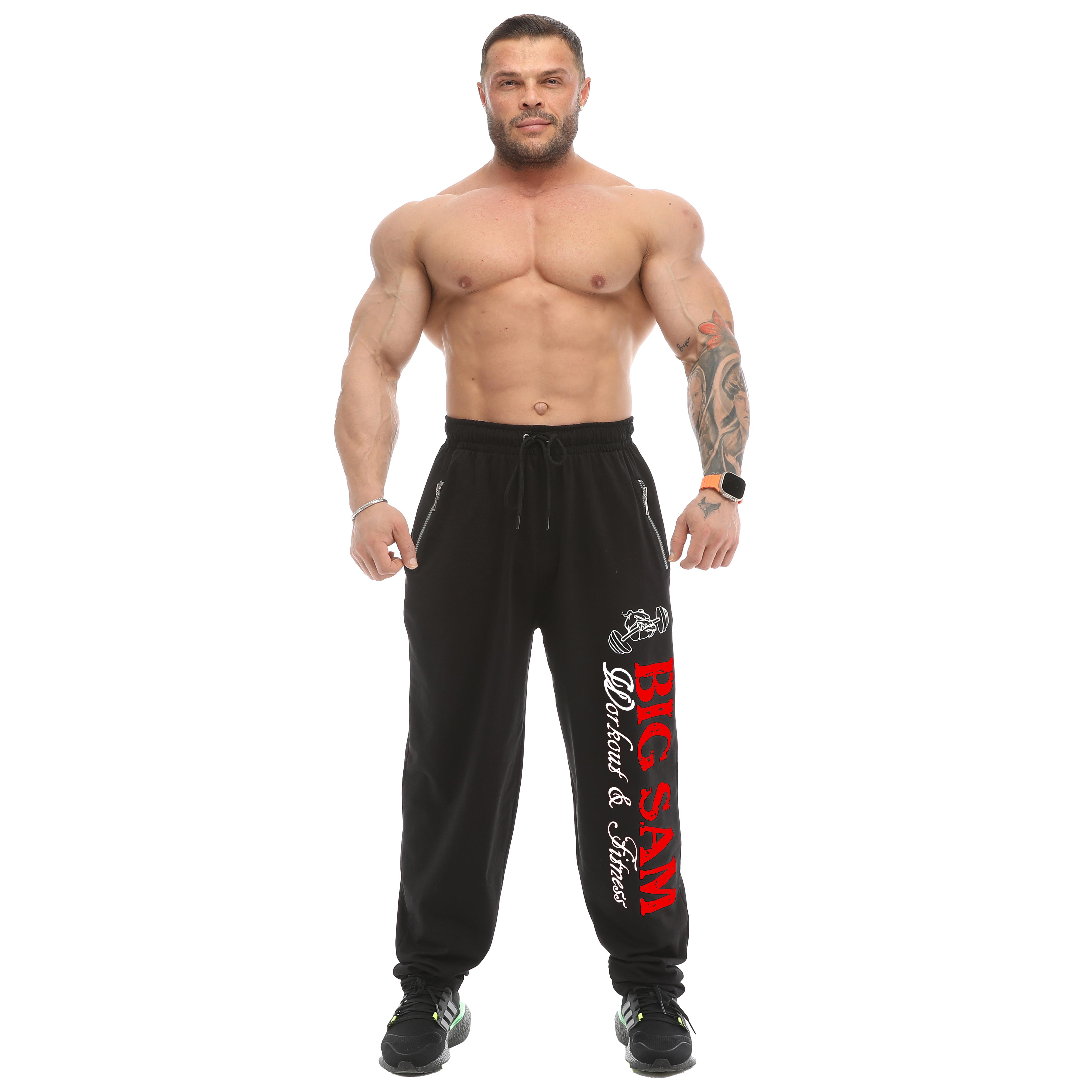 Mens Loose Fit Sweatpants with Zippered Pockets