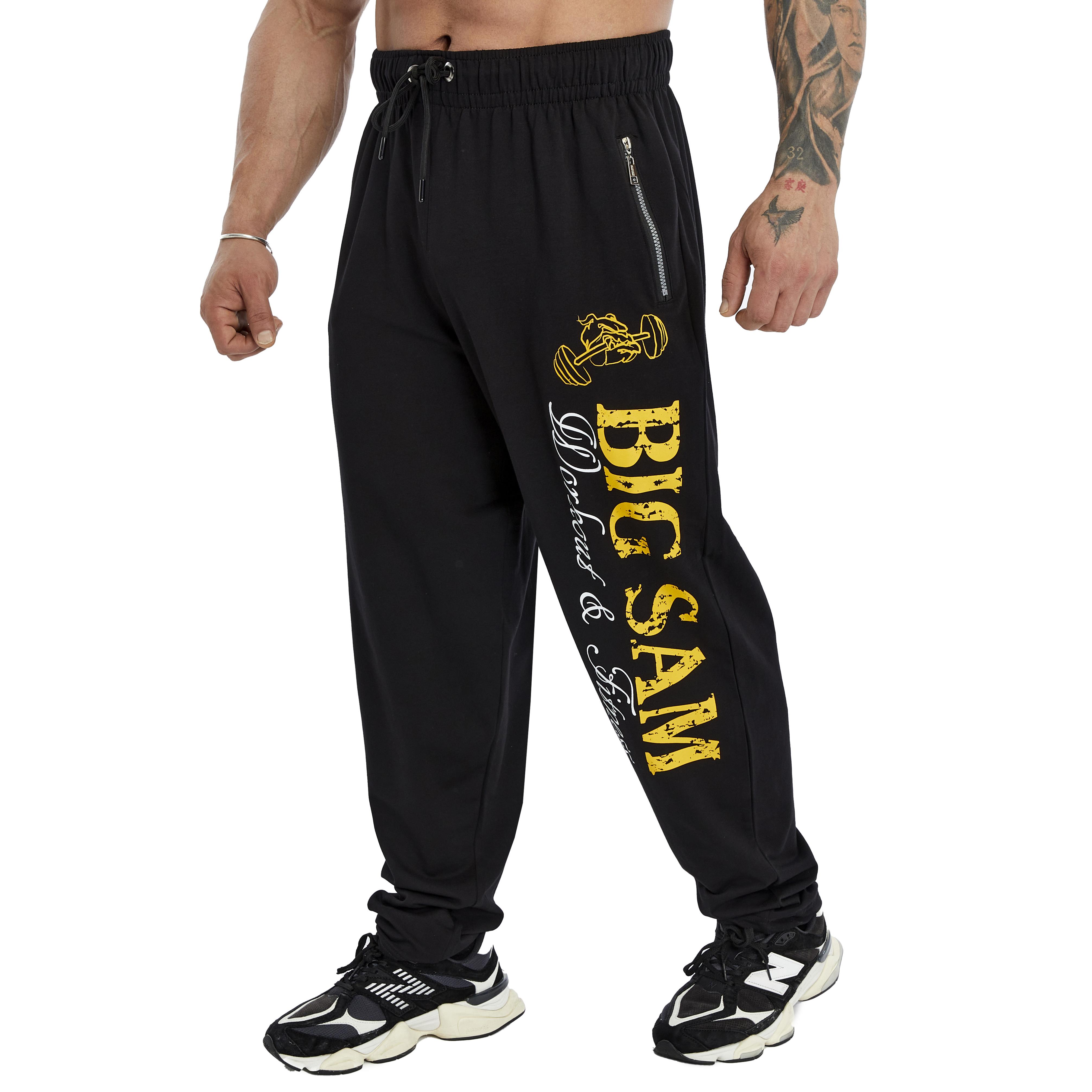 Mens Loose Fit Sweatpants with Zippered Pockets