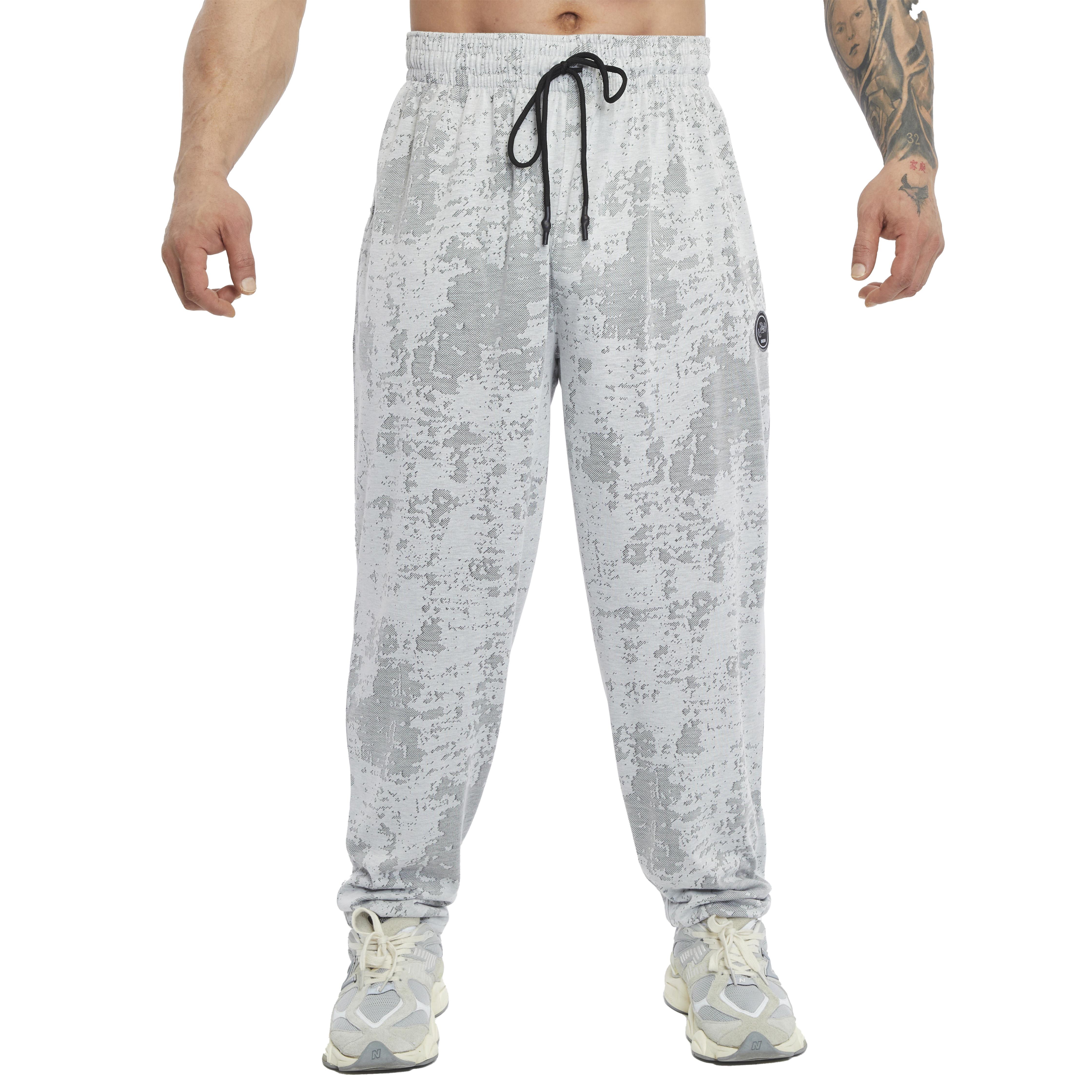 Mens Loose Fit Technical Camo Baggy Pants 