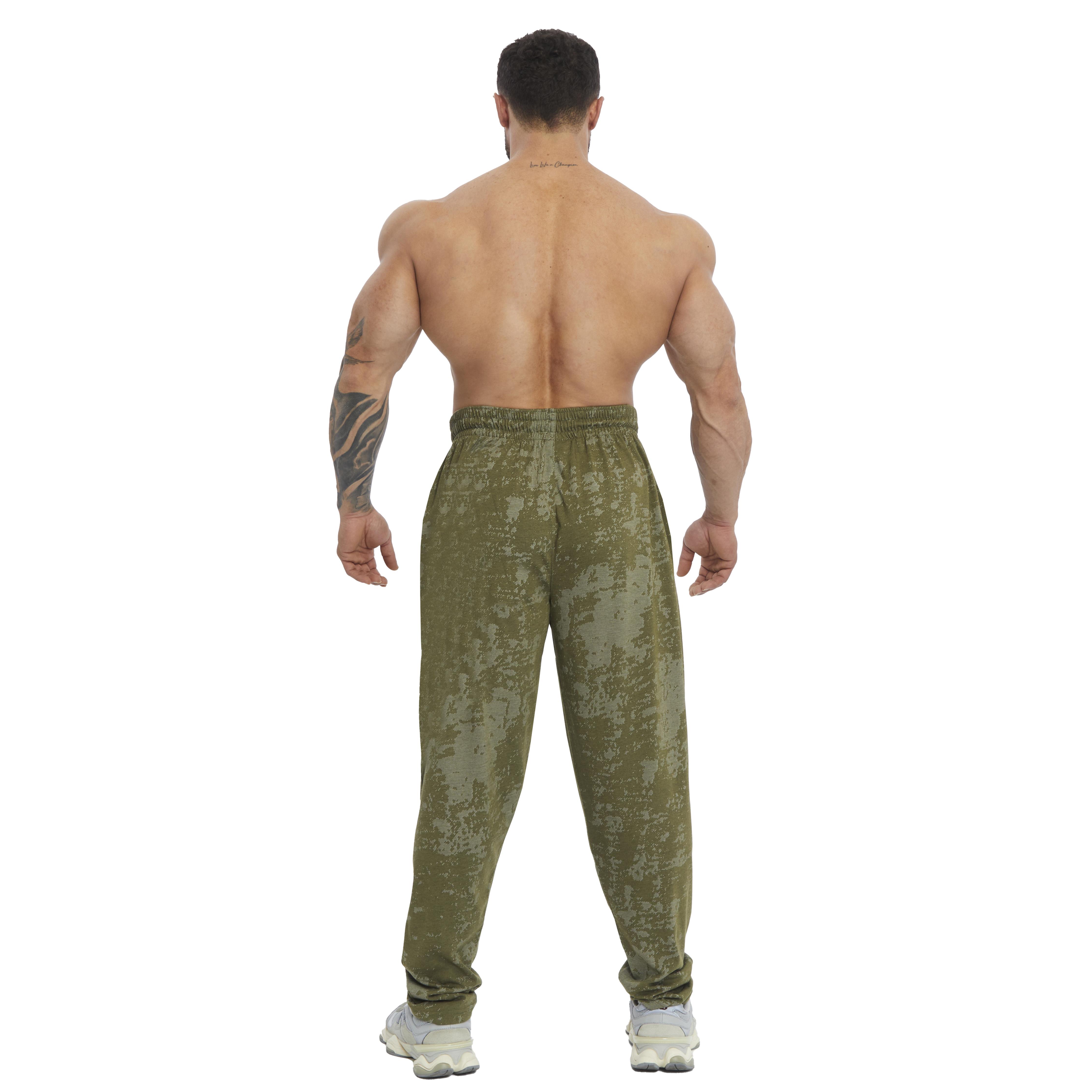 Mens Loose Fit Technical Camo Baggy Pants 