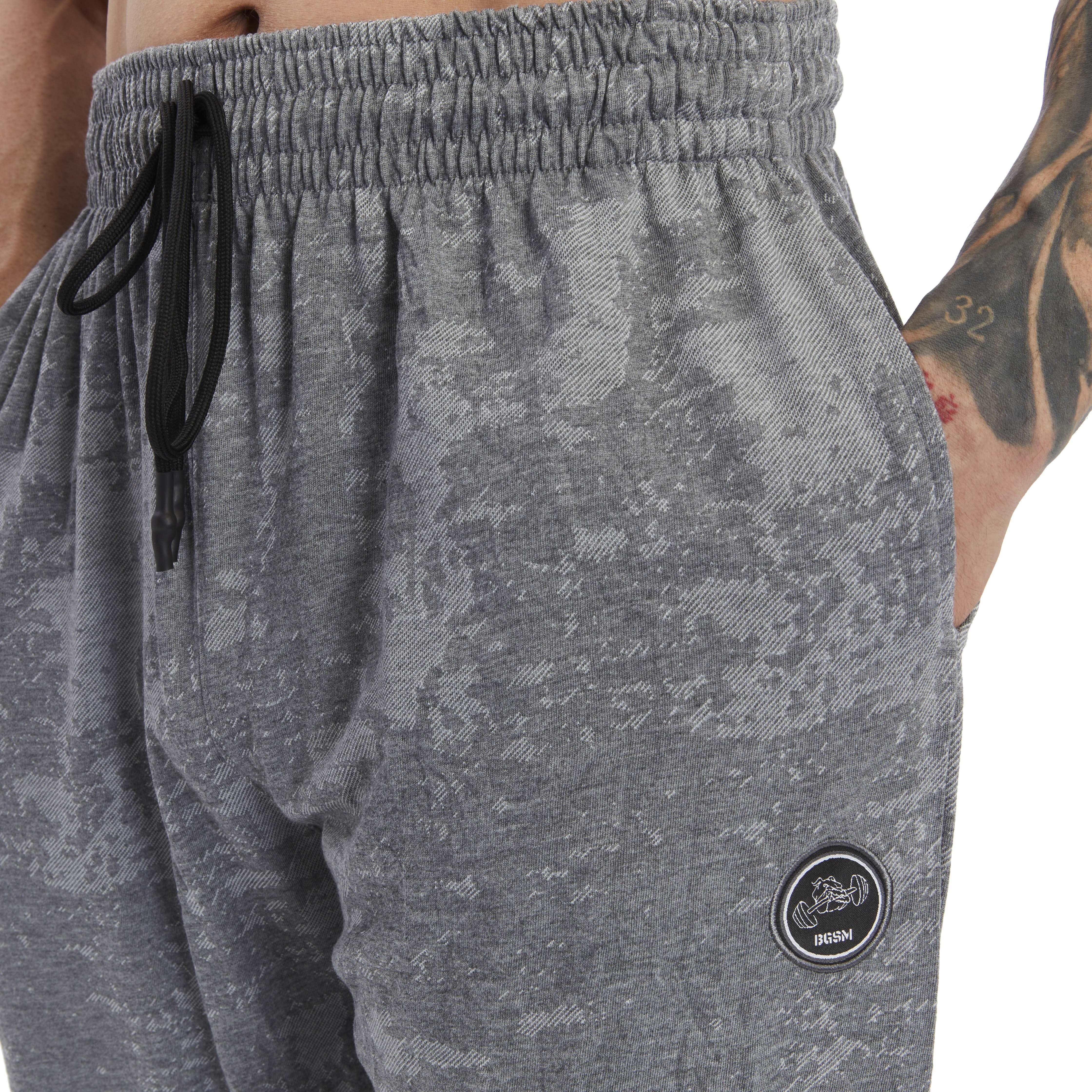 Mens Loose Fit Technical Camo Baggy Pants 