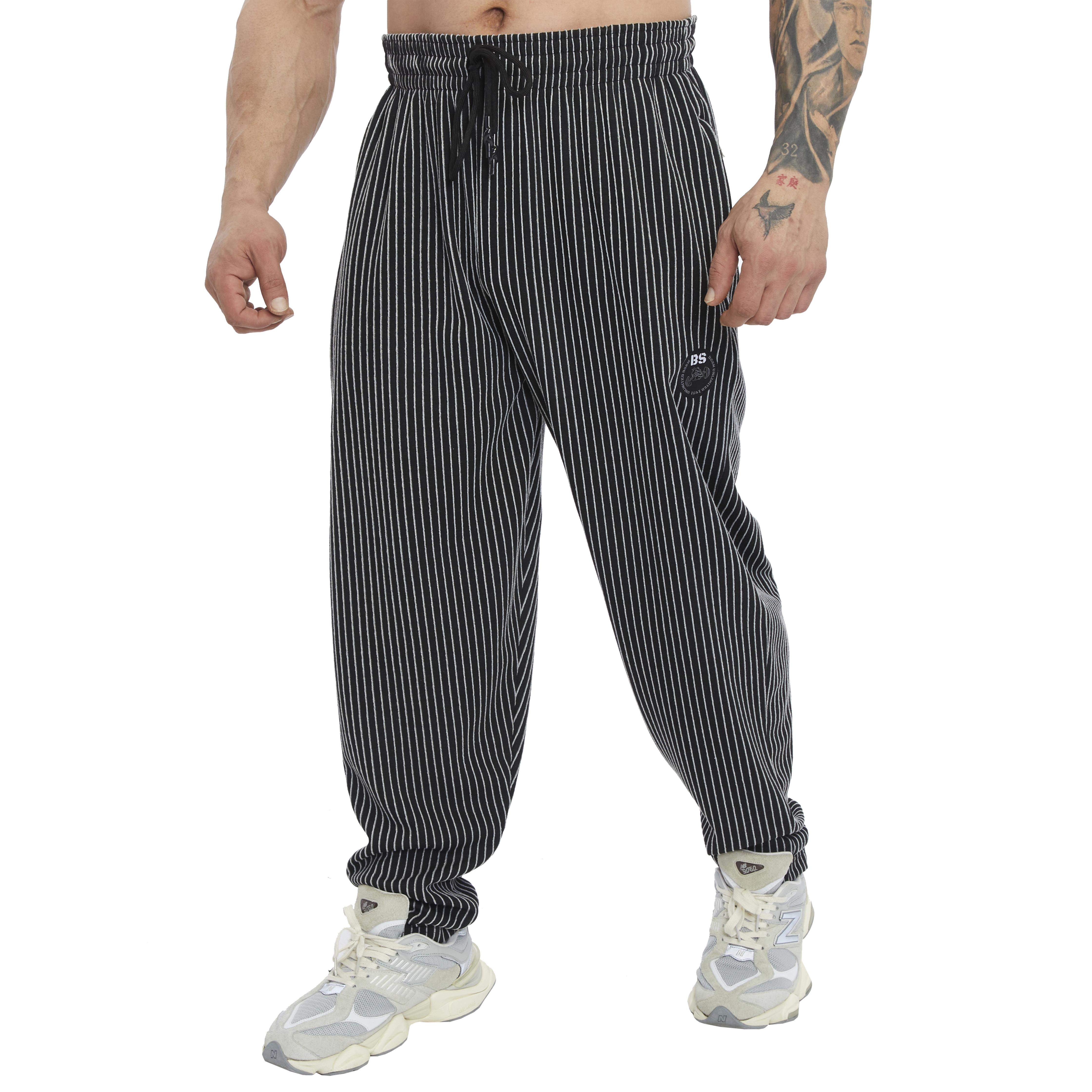 Mens Loose Fit Winter Sweatpants with Zippered Pockets