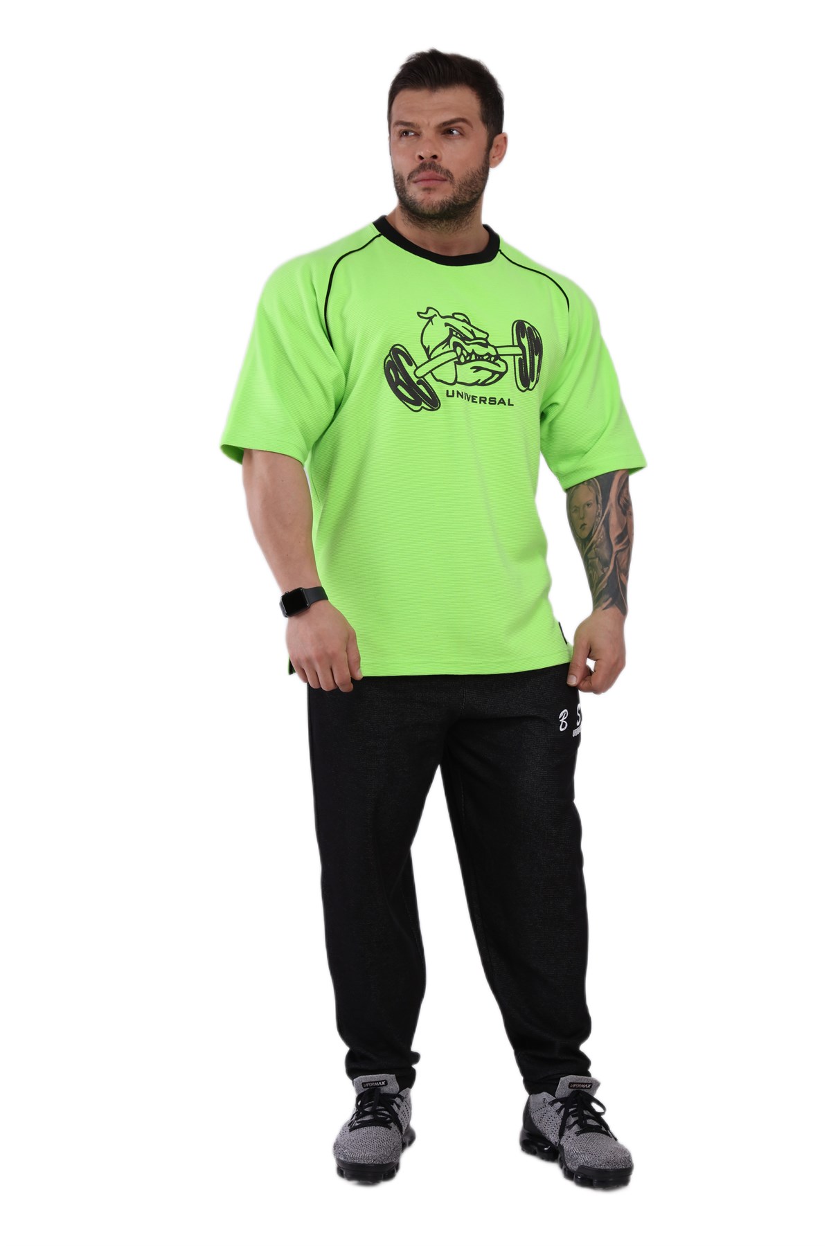 Mens Neon Activewear Rag Top T-shirt