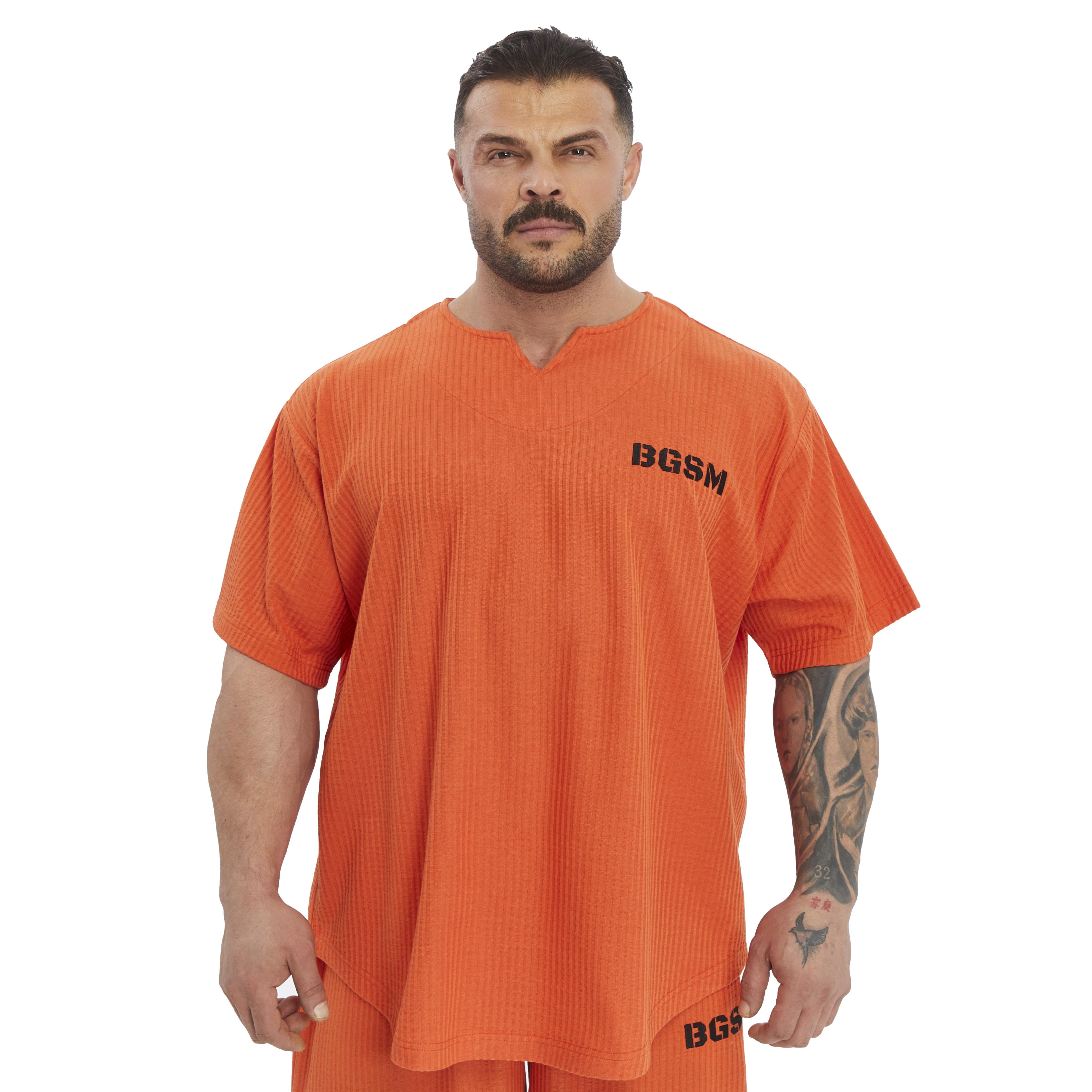 Mens Oversize Active T-shirt V-neck Rag Top