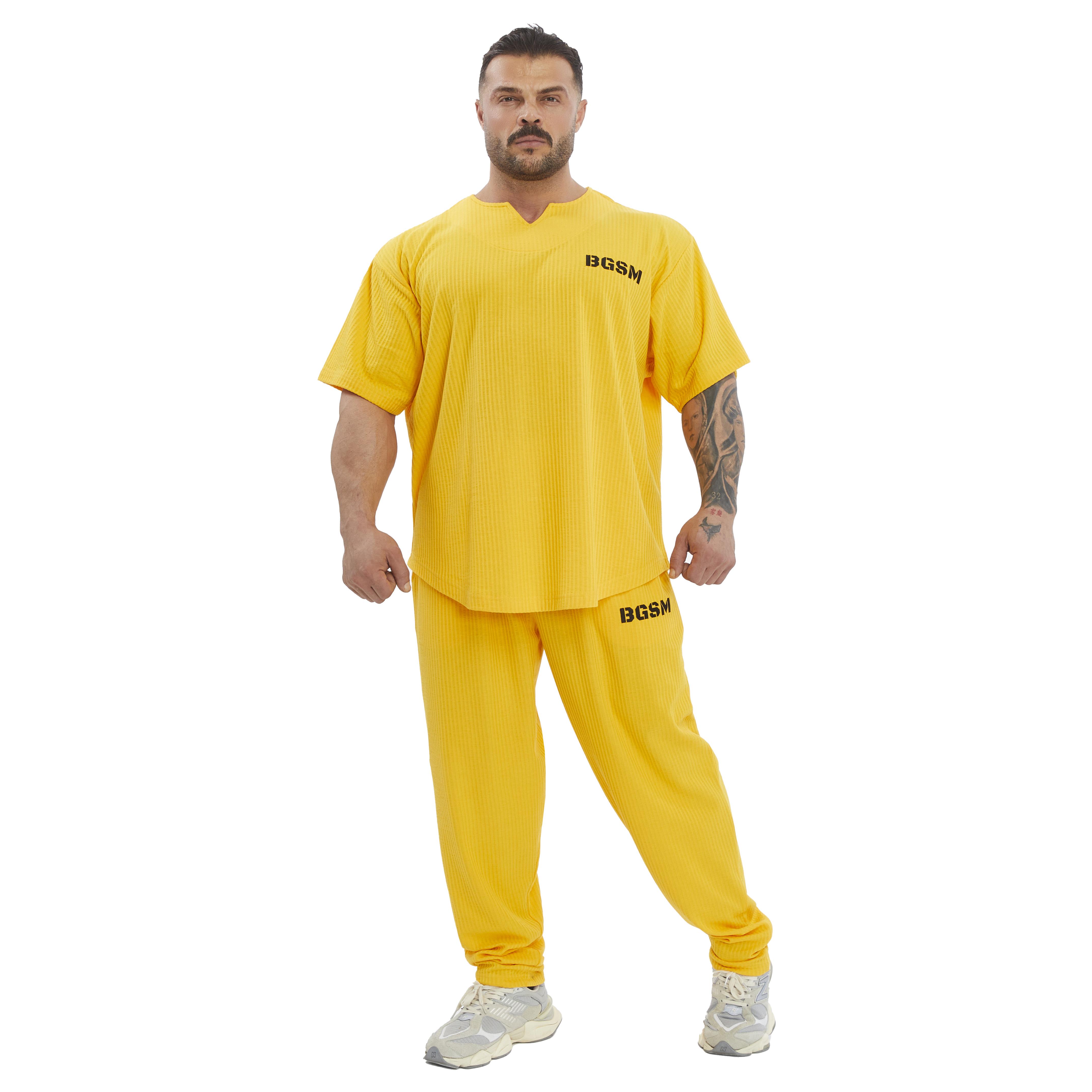 Mens Oversize Active T-shirt V-neck Rag Top