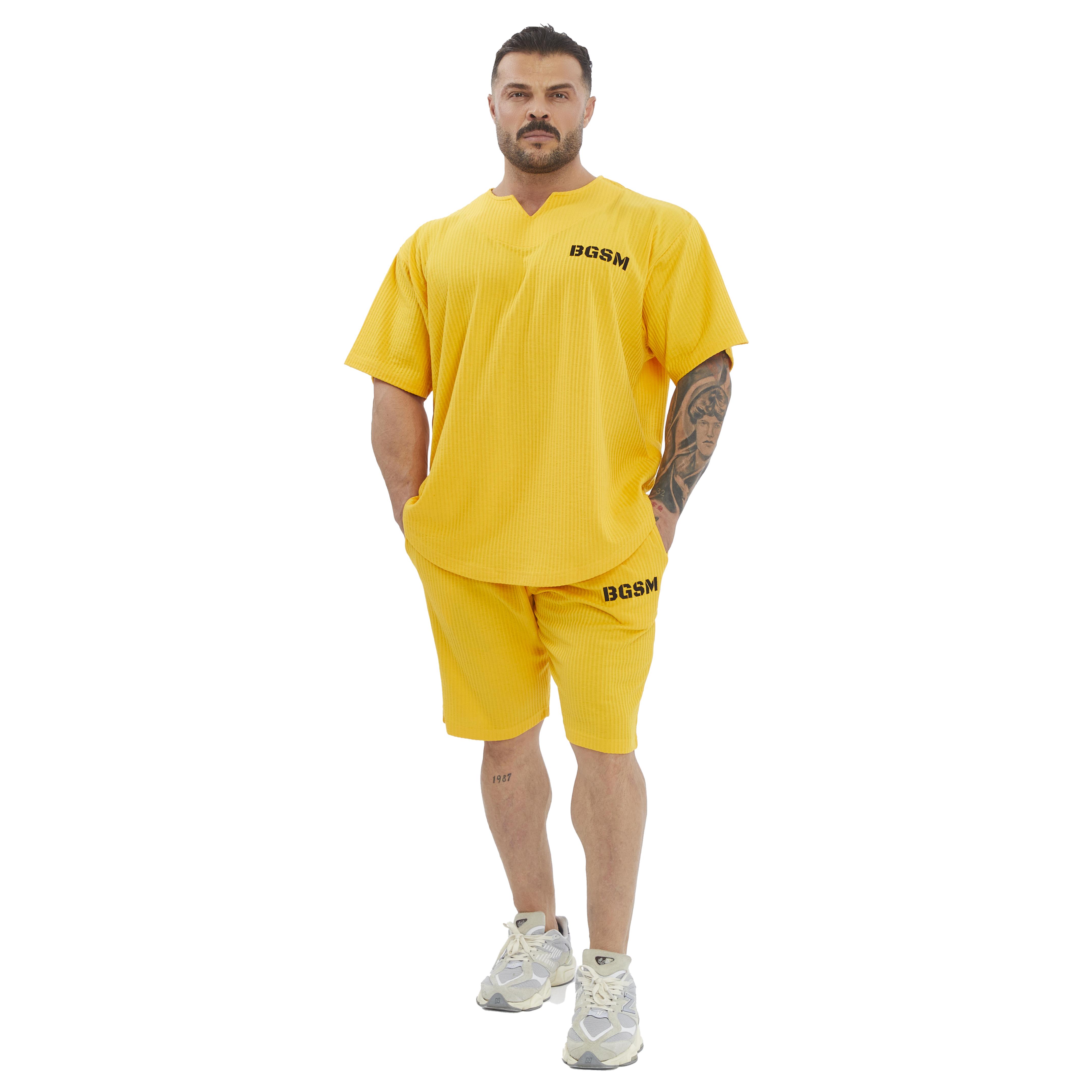 Mens Oversize Active T-shirt V-neck Rag Top