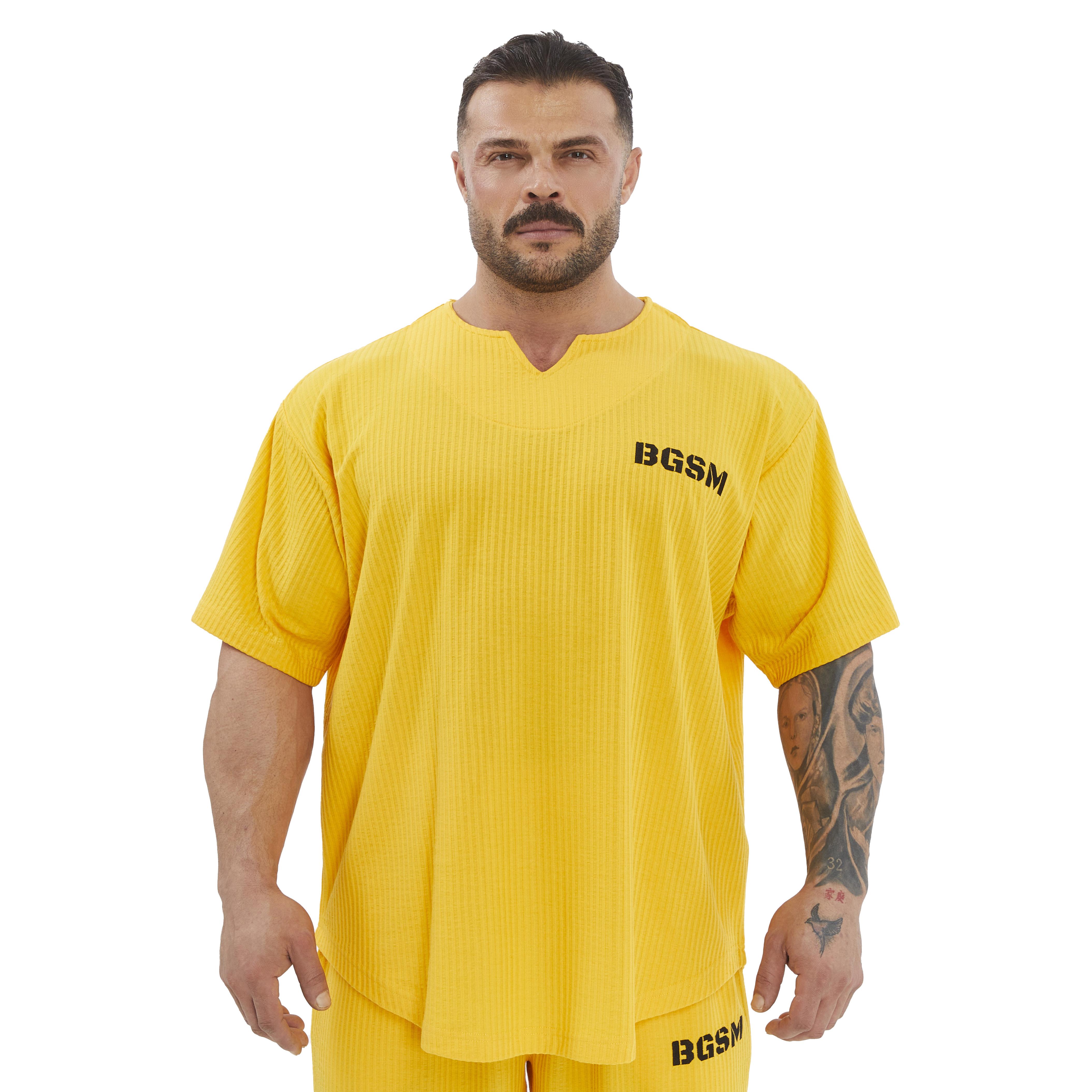 Mens Oversize Active T-shirt V-neck Rag Top