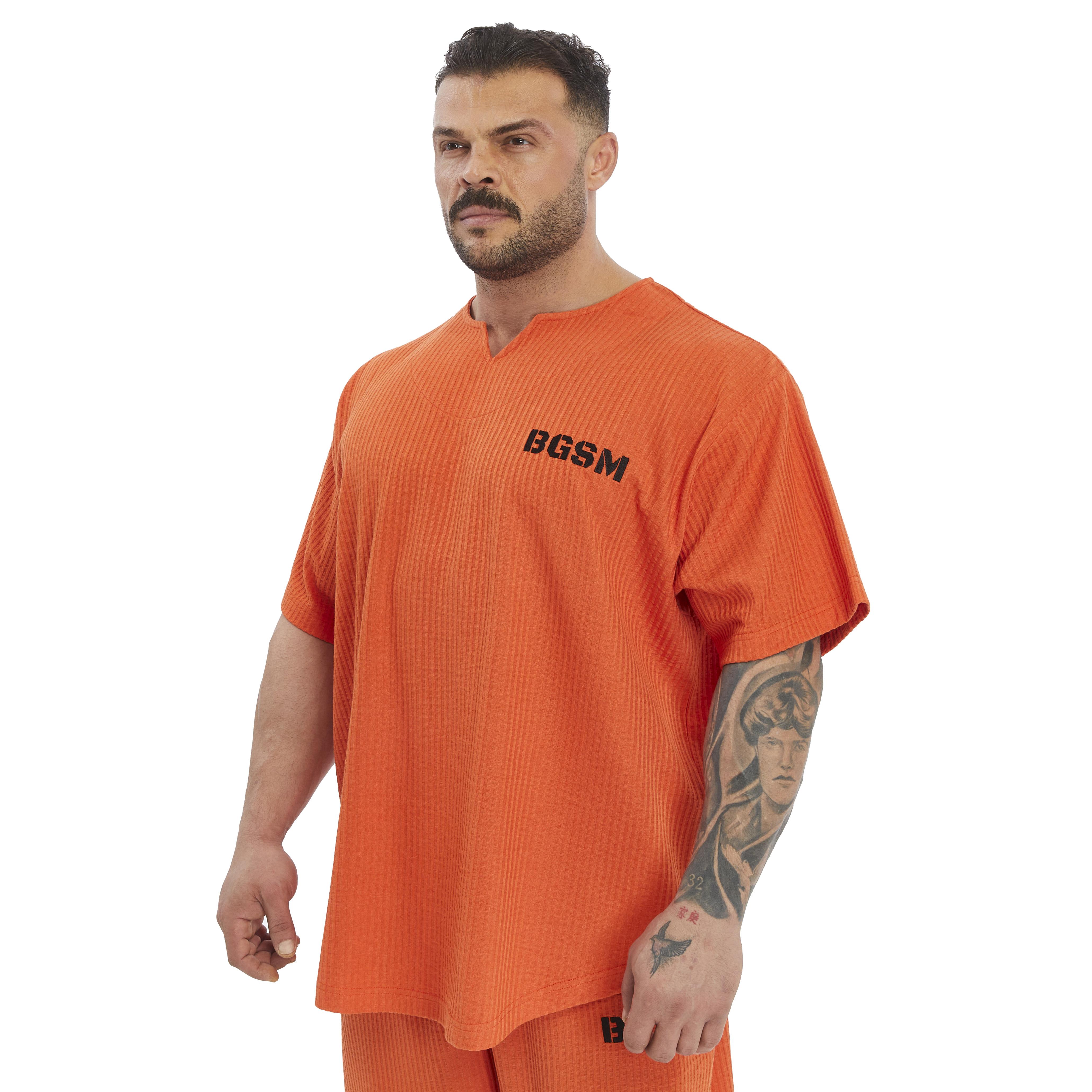 Mens Oversize Active T-shirt V-neck Rag Top
