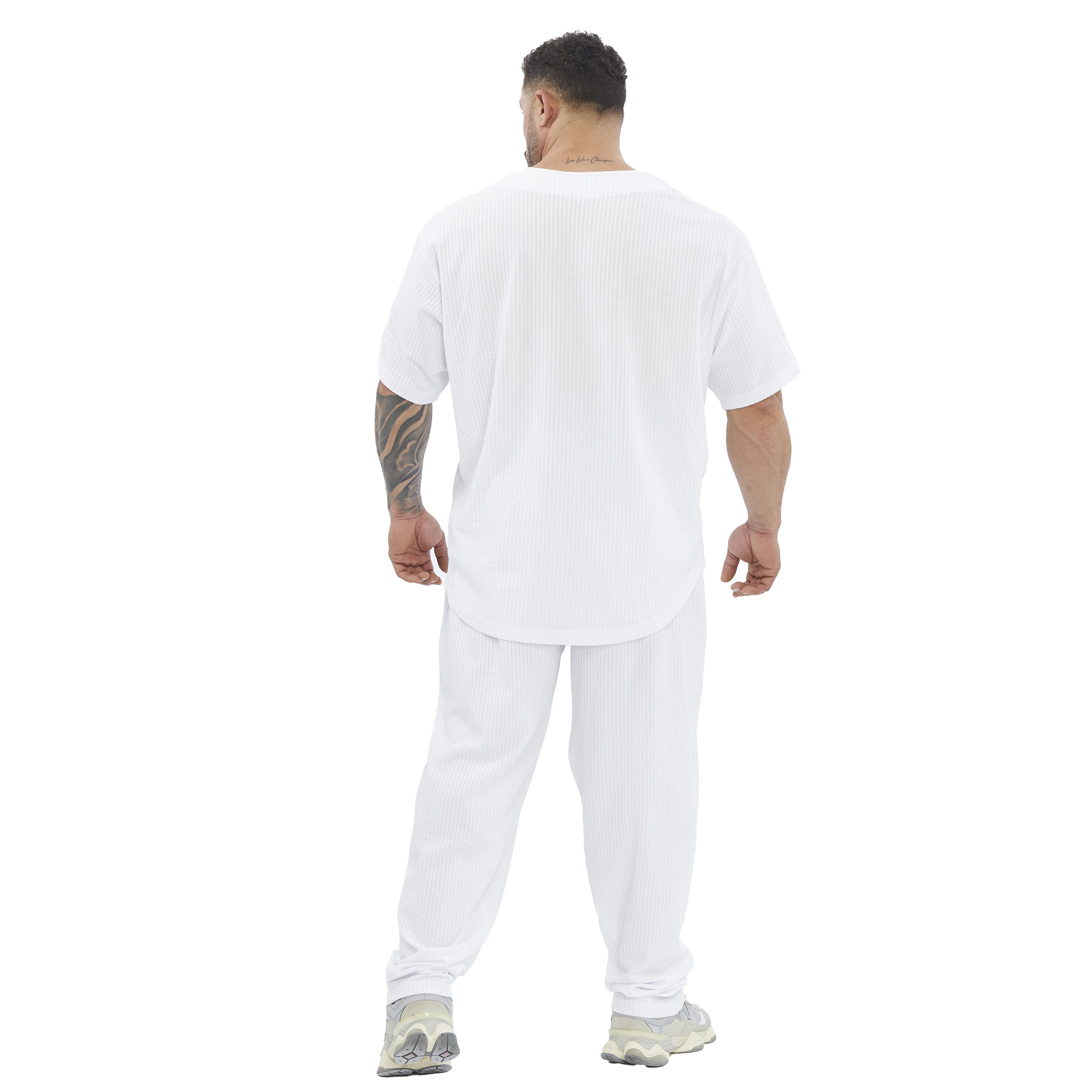 Mens Oversize Active T-shirt V-neck Rag Top