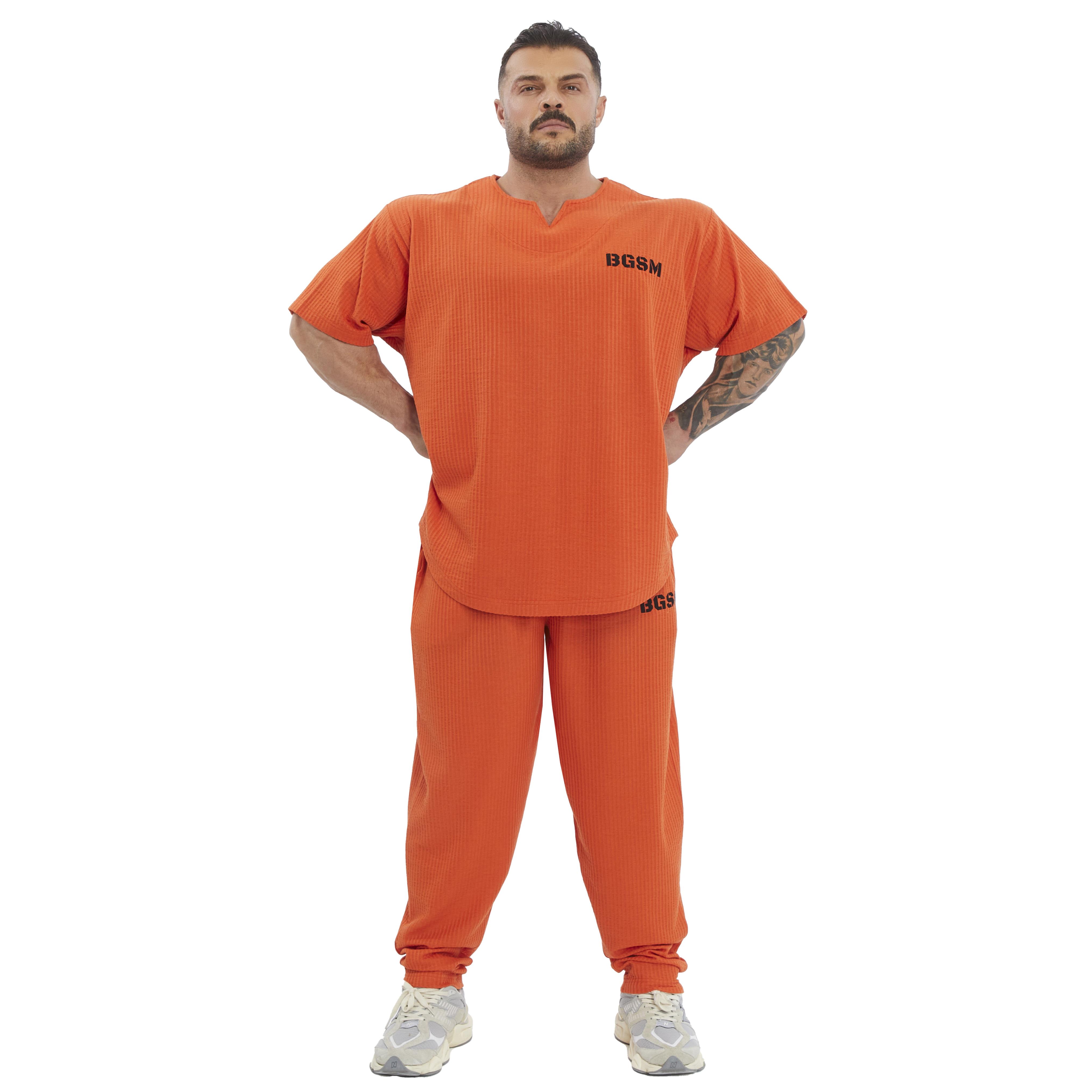 Mens Oversize Active T-shirt V-neck Rag Top