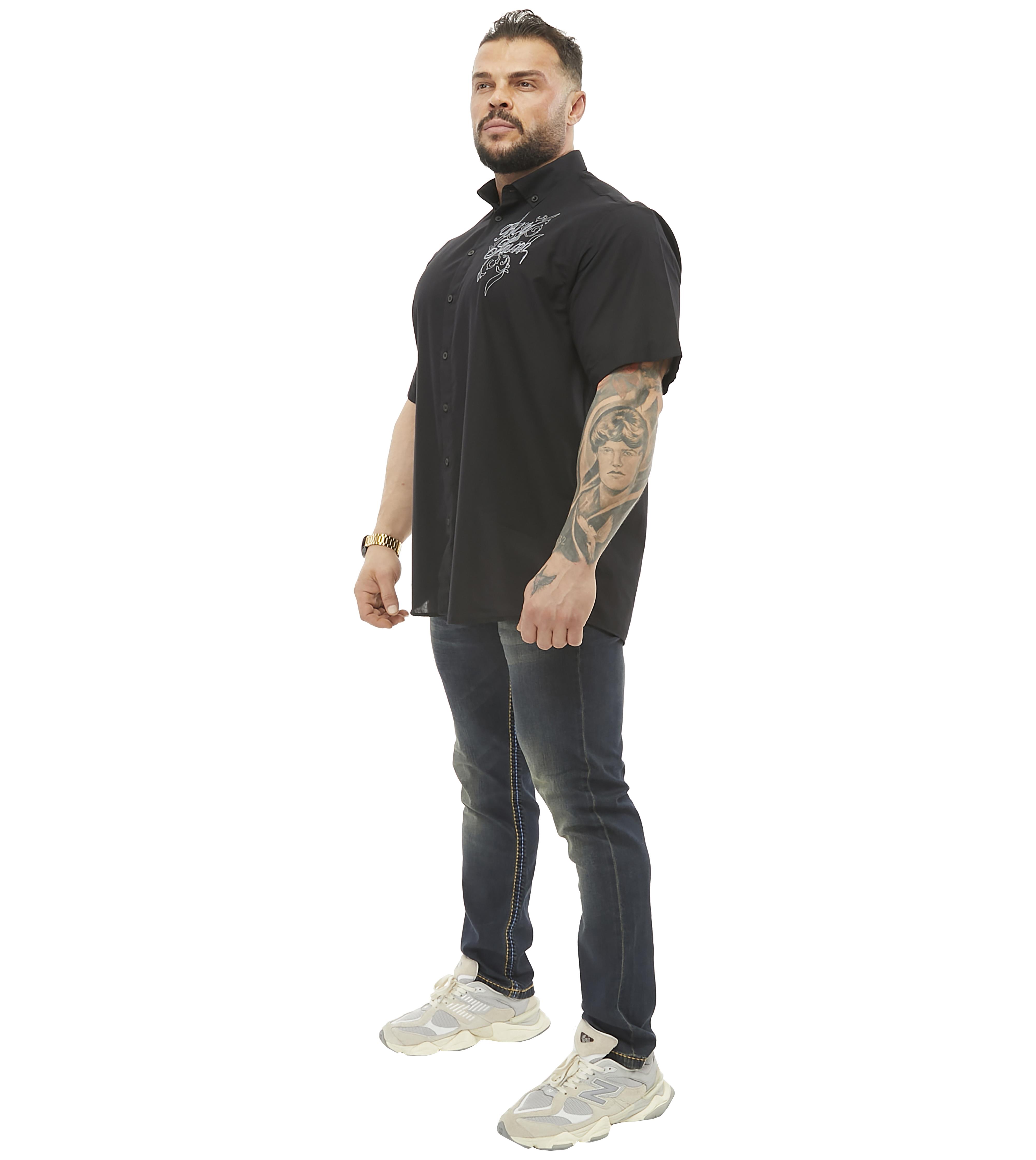 Mens Oversize Cotton Short Sleeve Shirt
