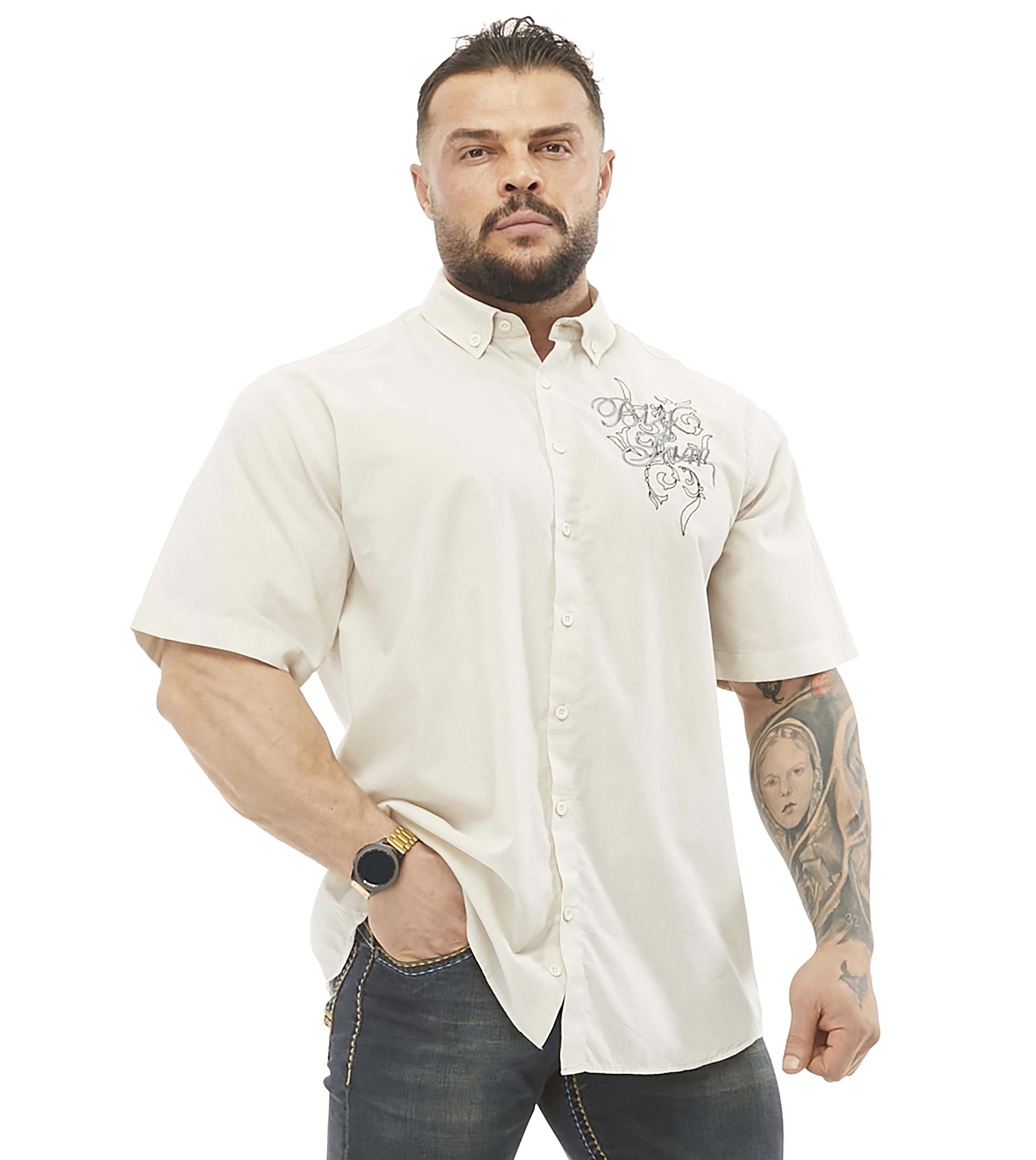 Mens Oversize Cotton Short Sleeve Shirt