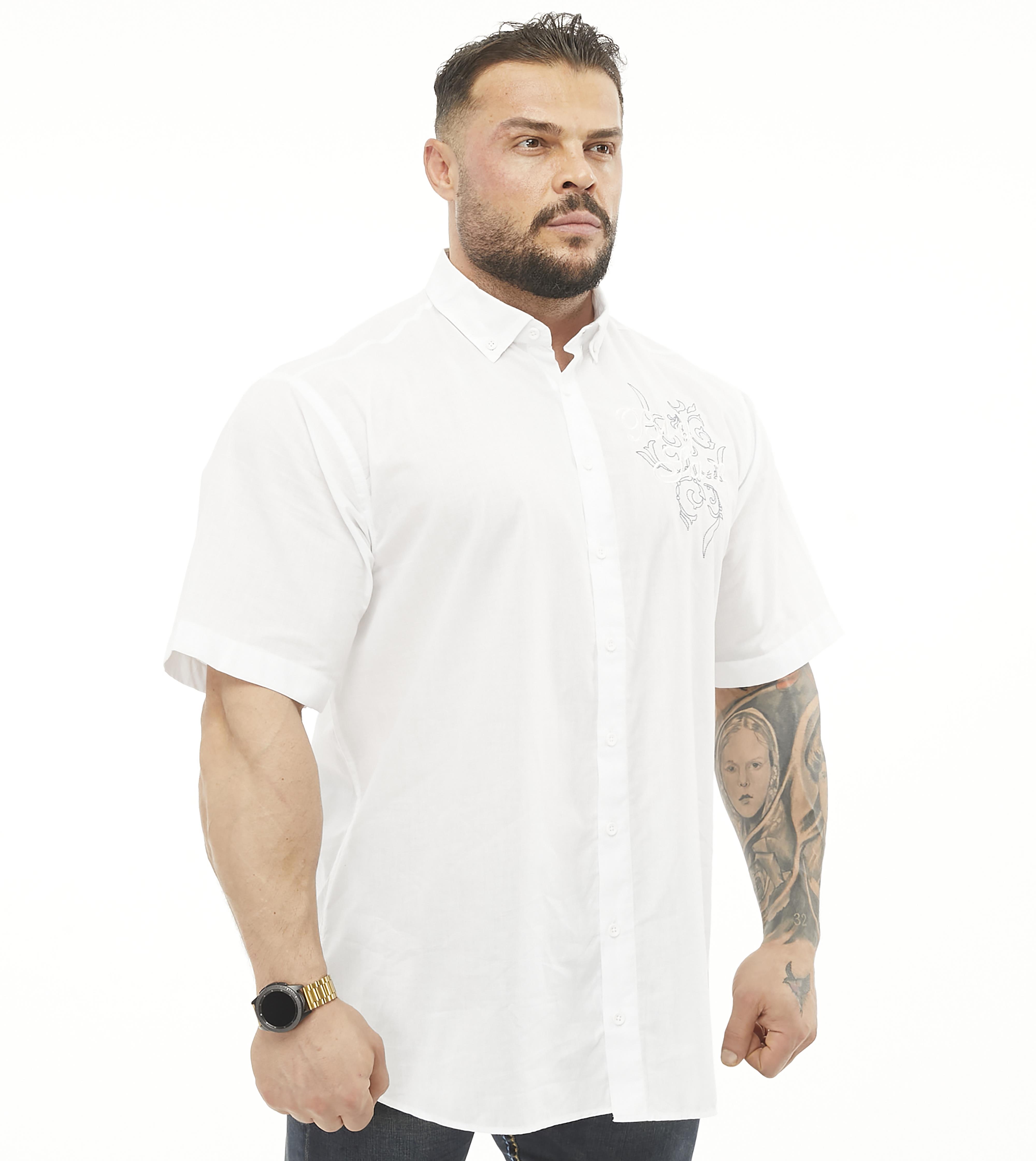 Mens Oversize Cotton Short Sleeve Shirt