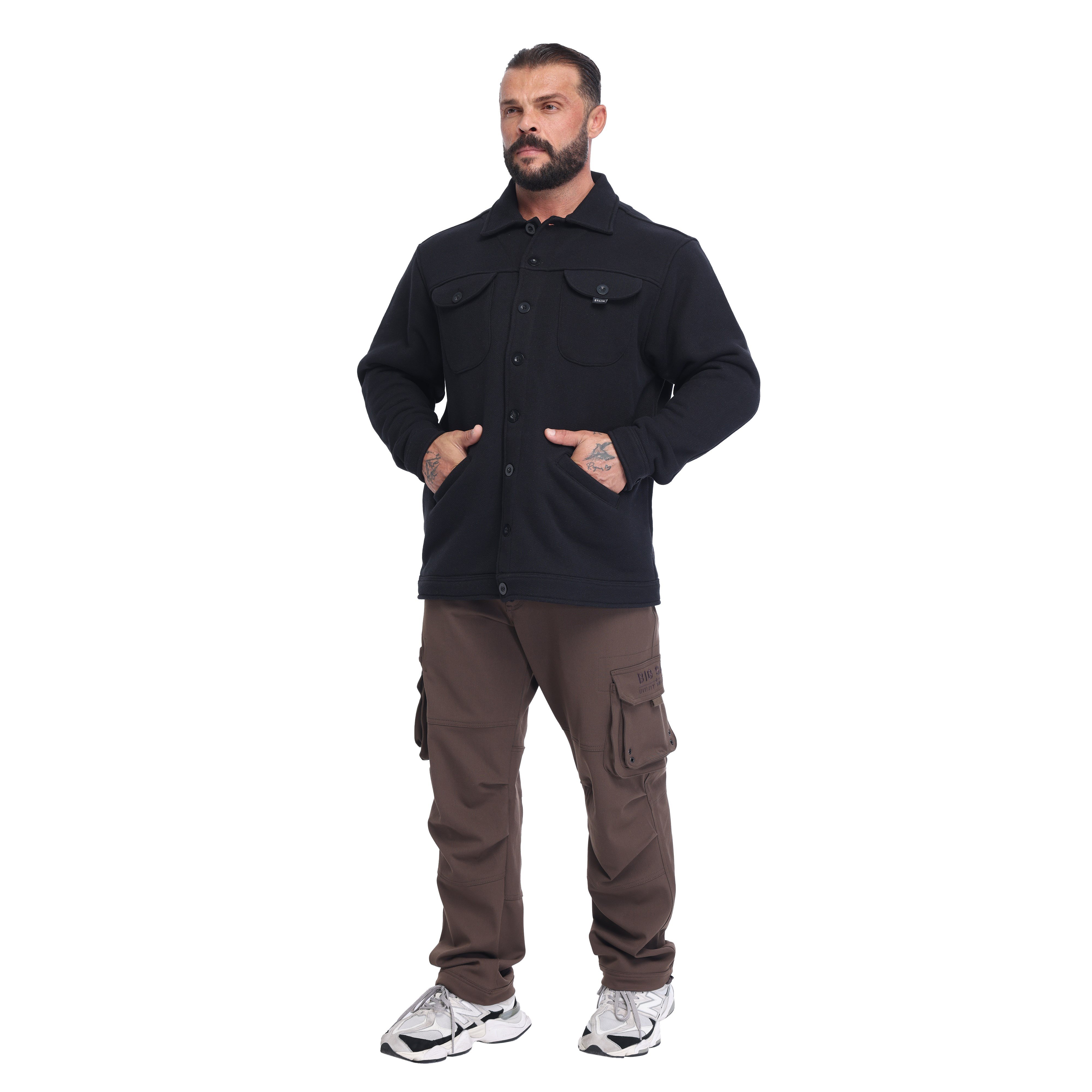 Mens Heavyweight Oversized Shirt Jacket