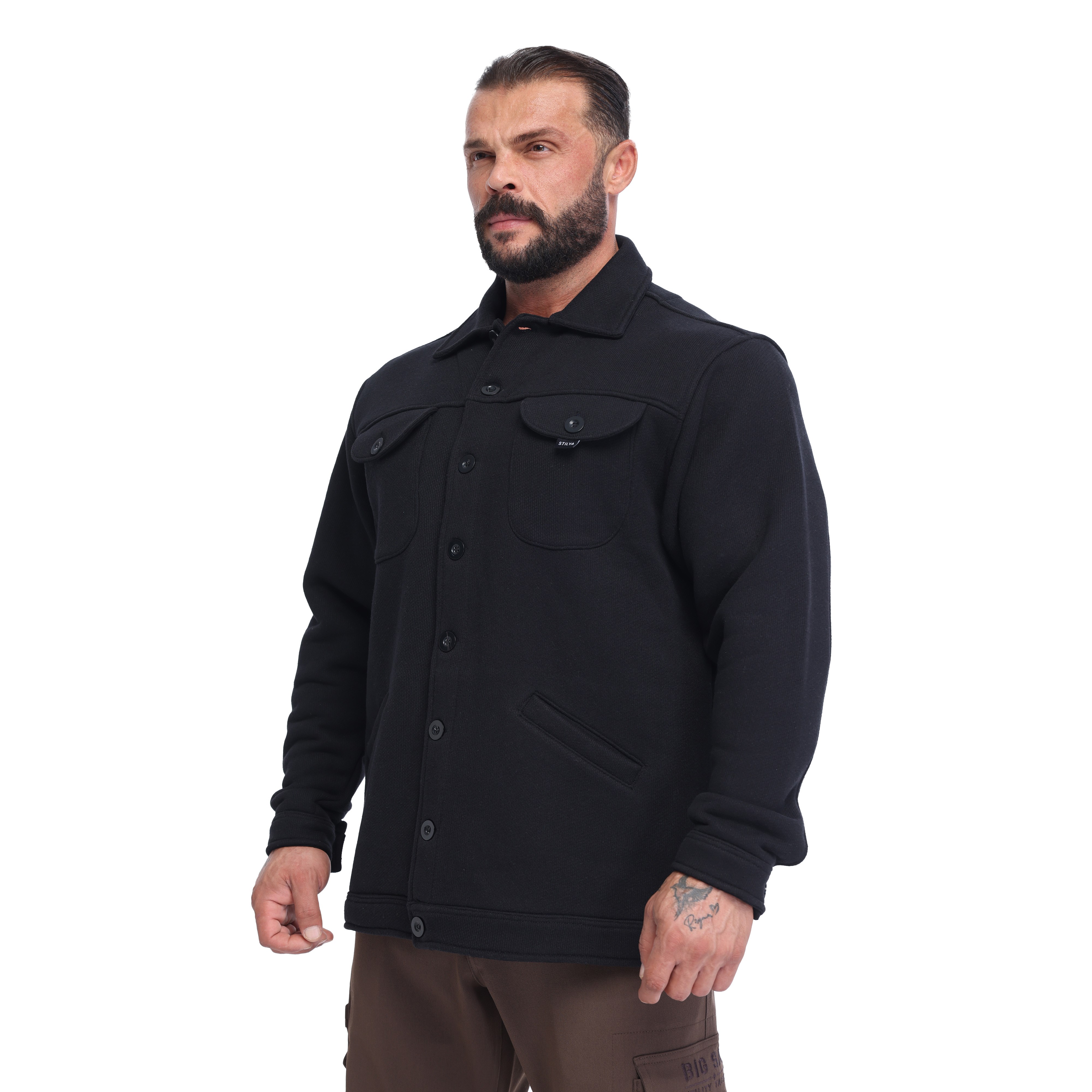 Mens Heavyweight Oversized Shirt Jacket