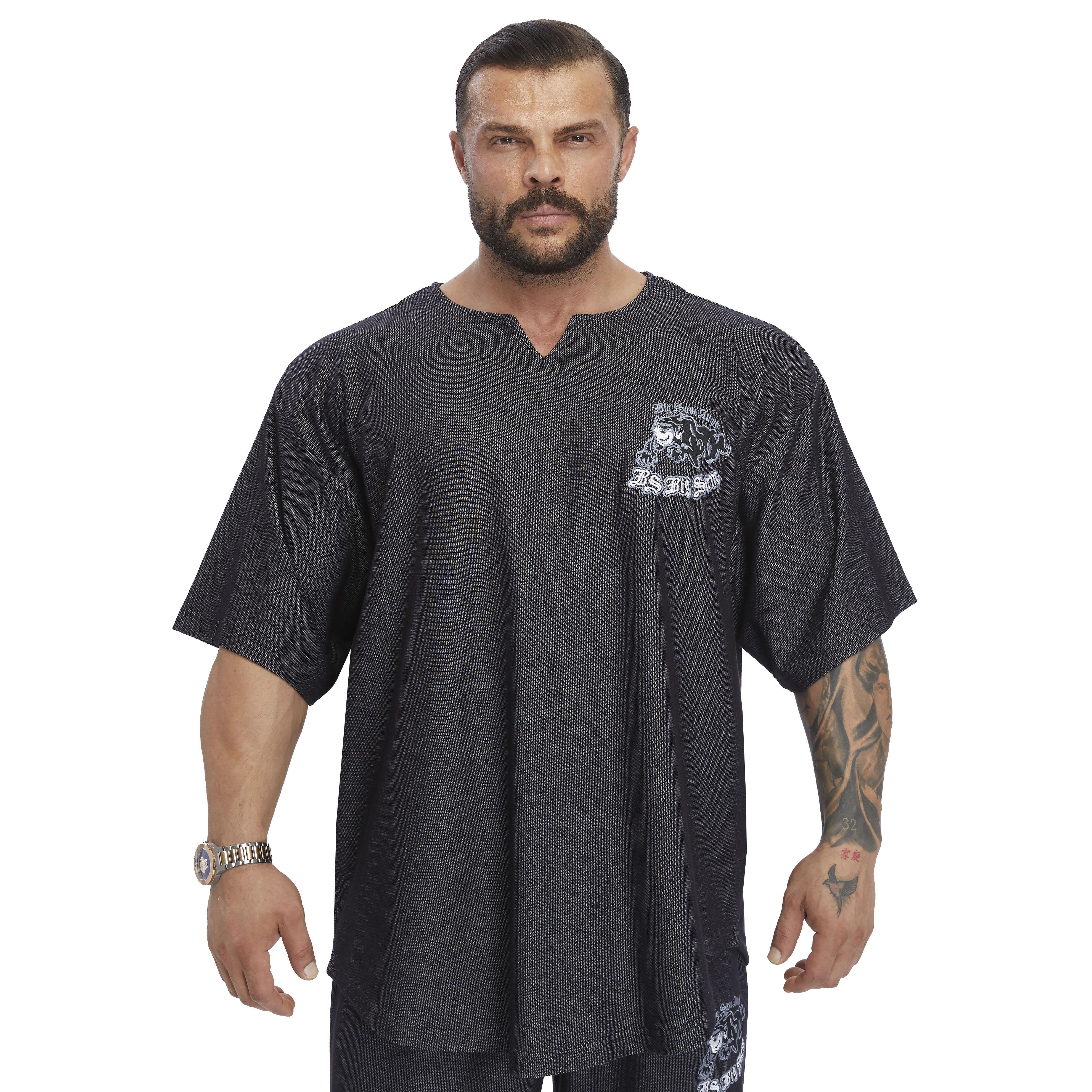 Mens Oversize Embroidered Cotton Rag Top T-shirt