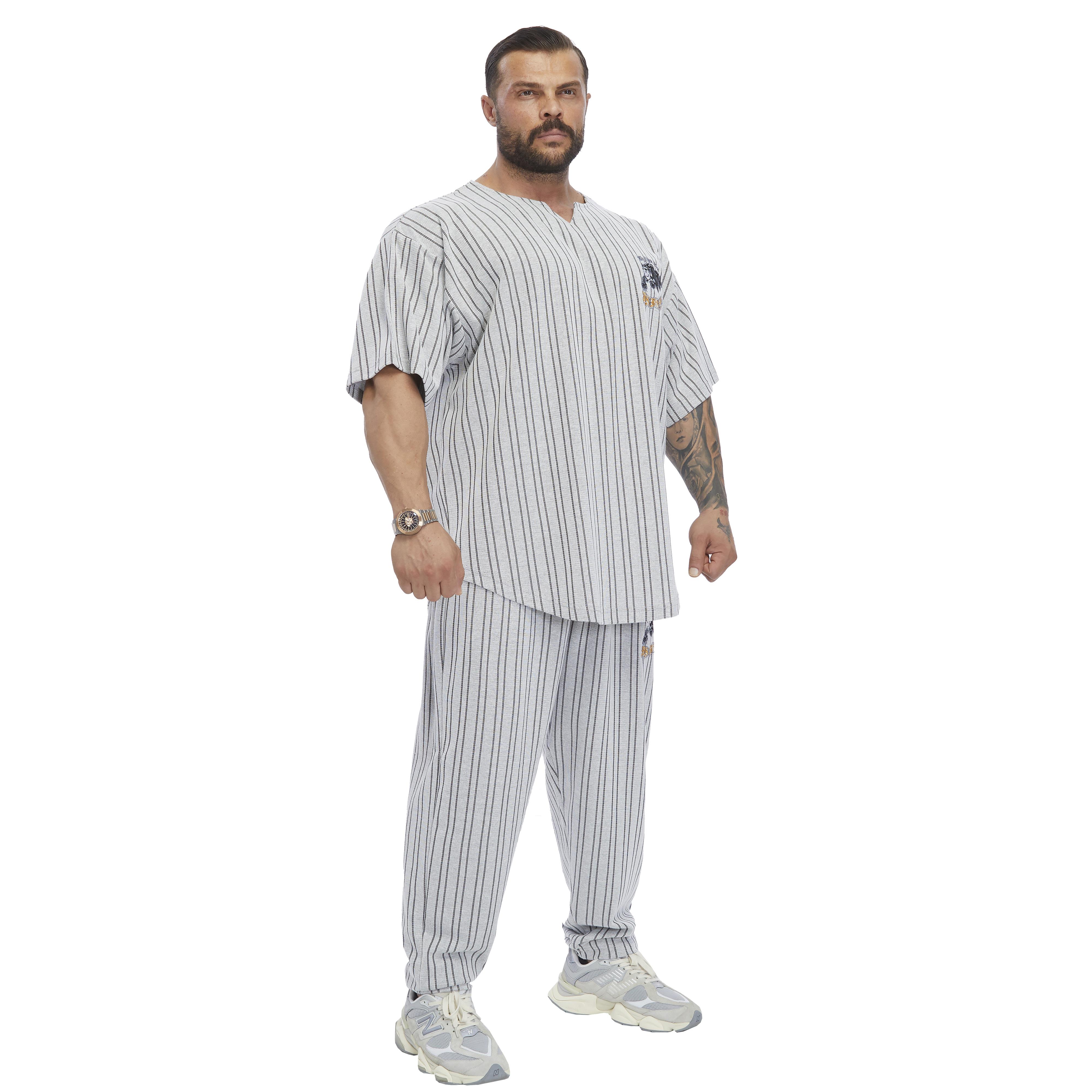 Mens Oversize Embroidered Cotton Rag Top T-shirt