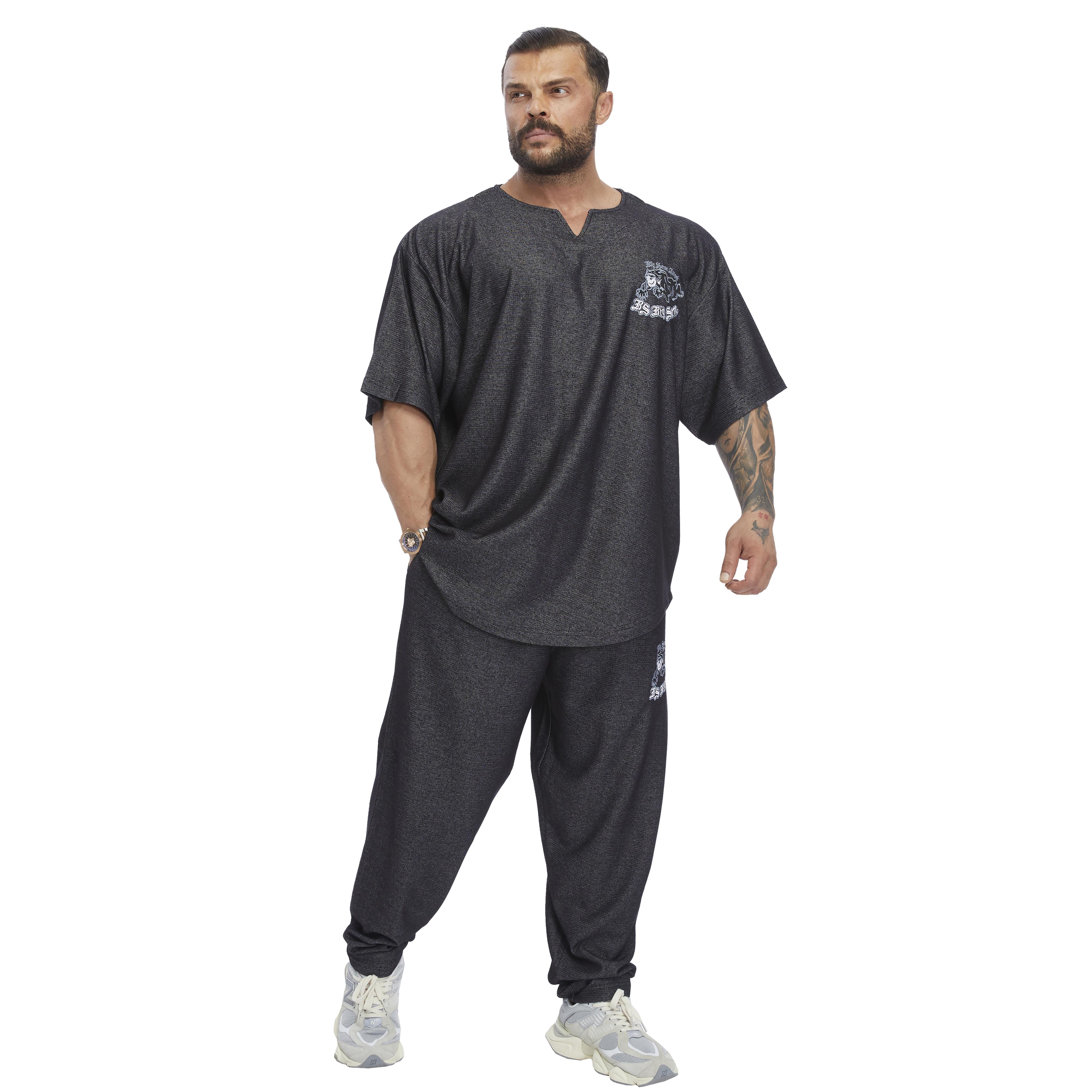 Mens Oversize Embroidered Cotton Rag Top T-shirt