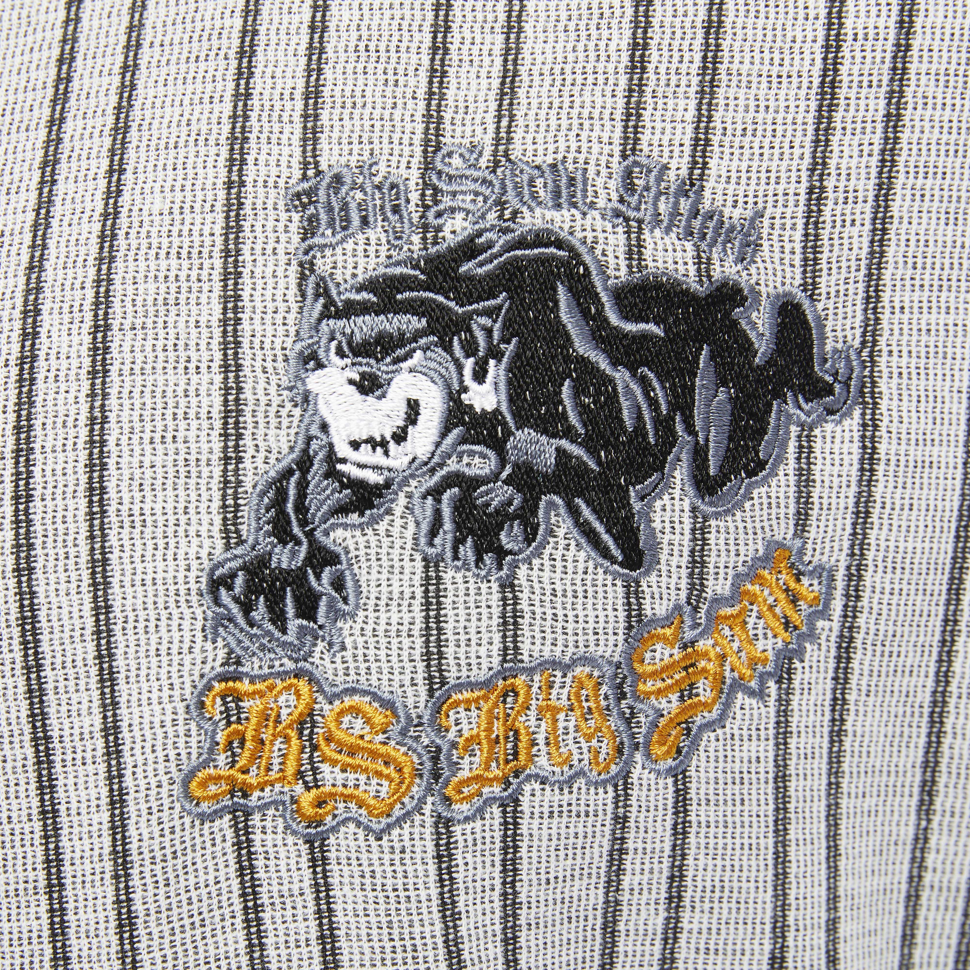 Mens Oversize Embroidered Cotton Rag Top T-shirt