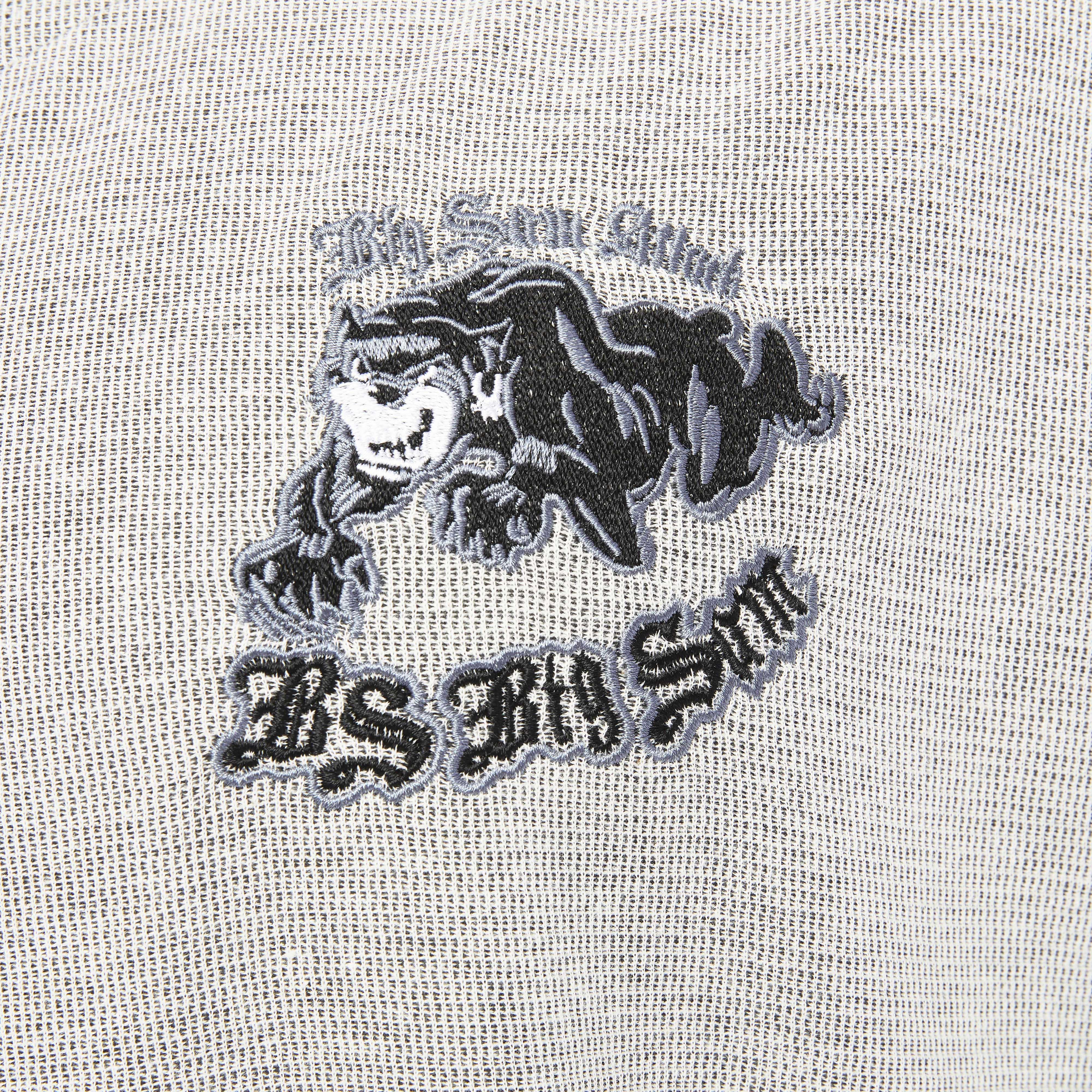 Mens Oversize Embroidered Cotton Rag Top T-shirt