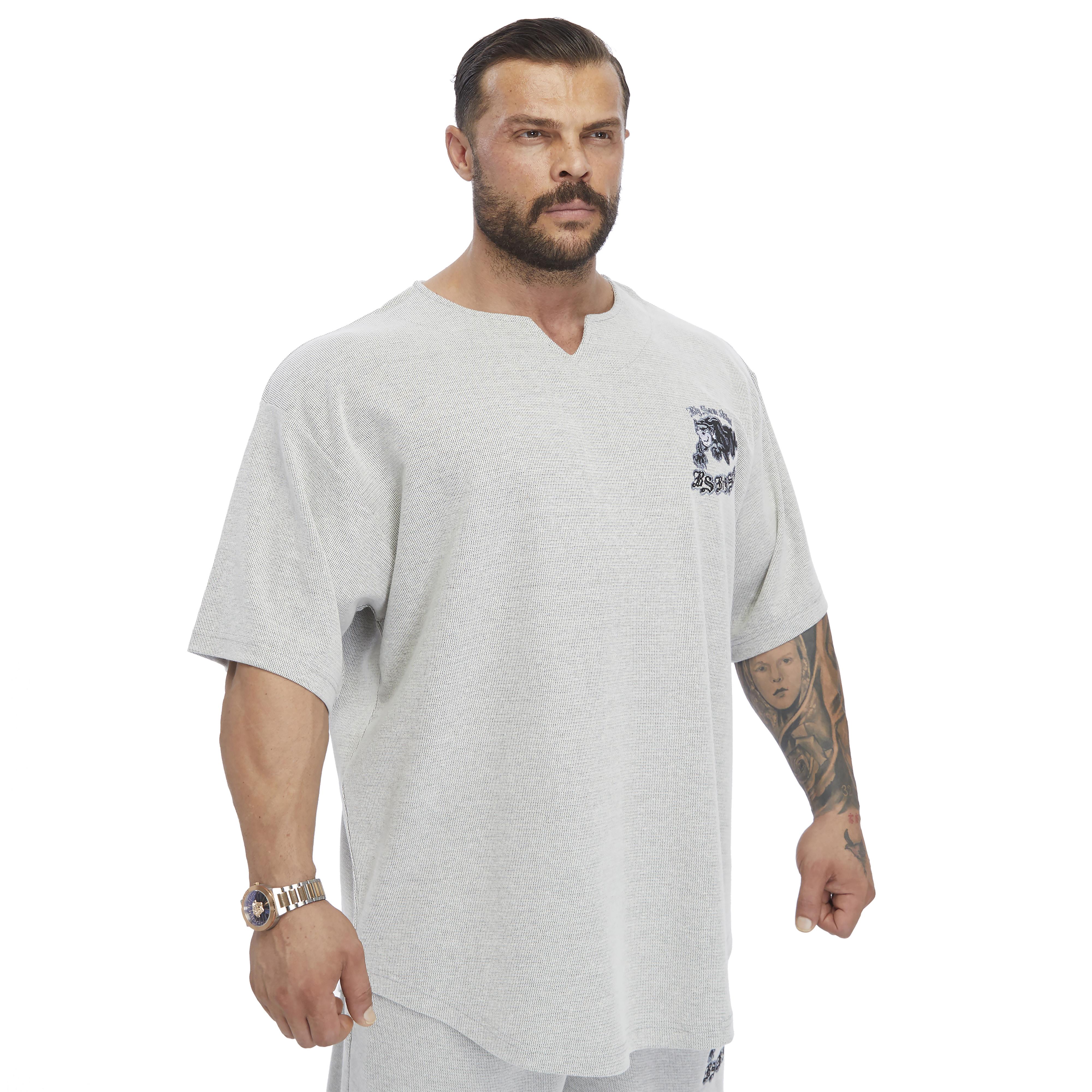 Mens Oversize Embroidered Cotton Rag Top T-shirt