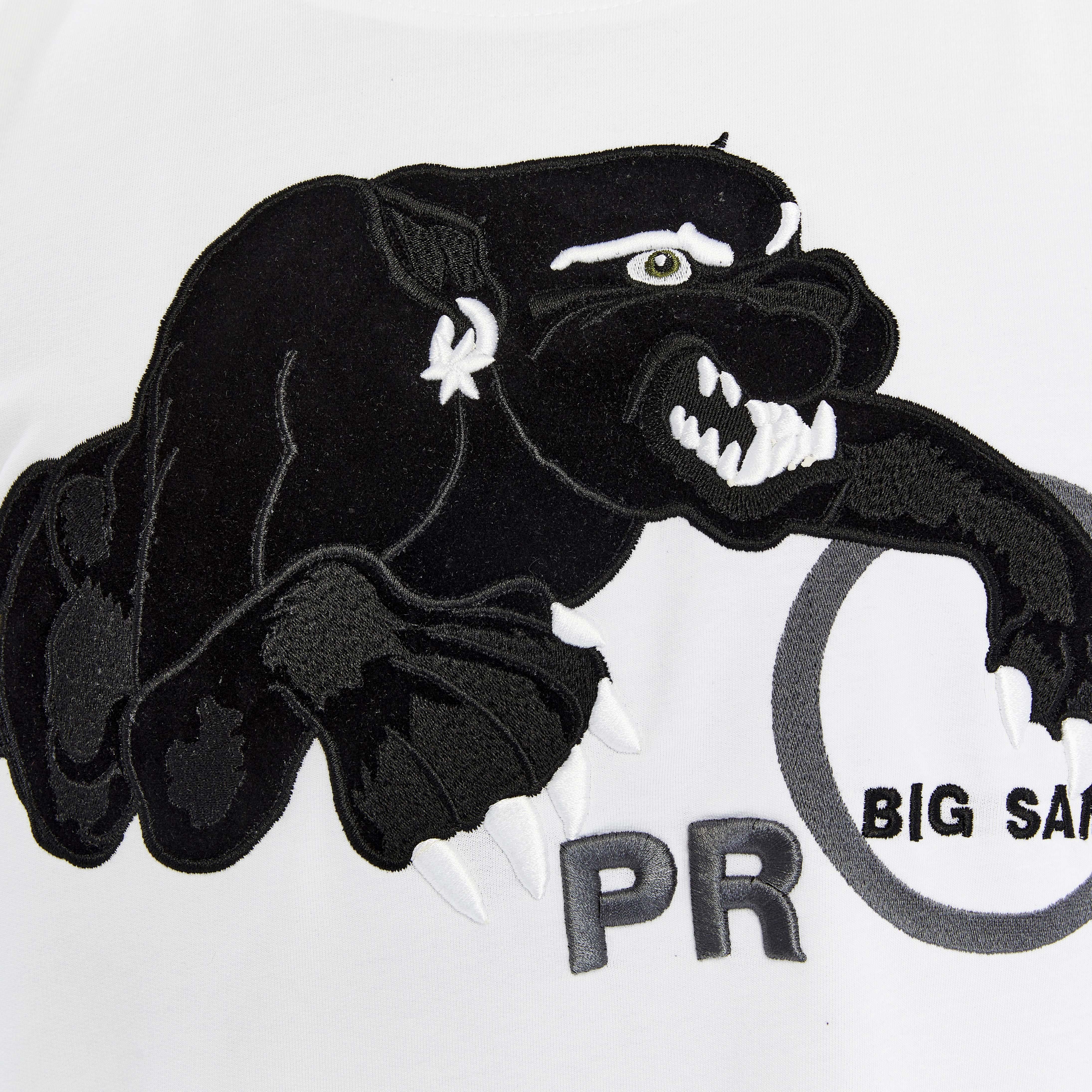 Mens Oversize Embroidered Rag Top T-shirt