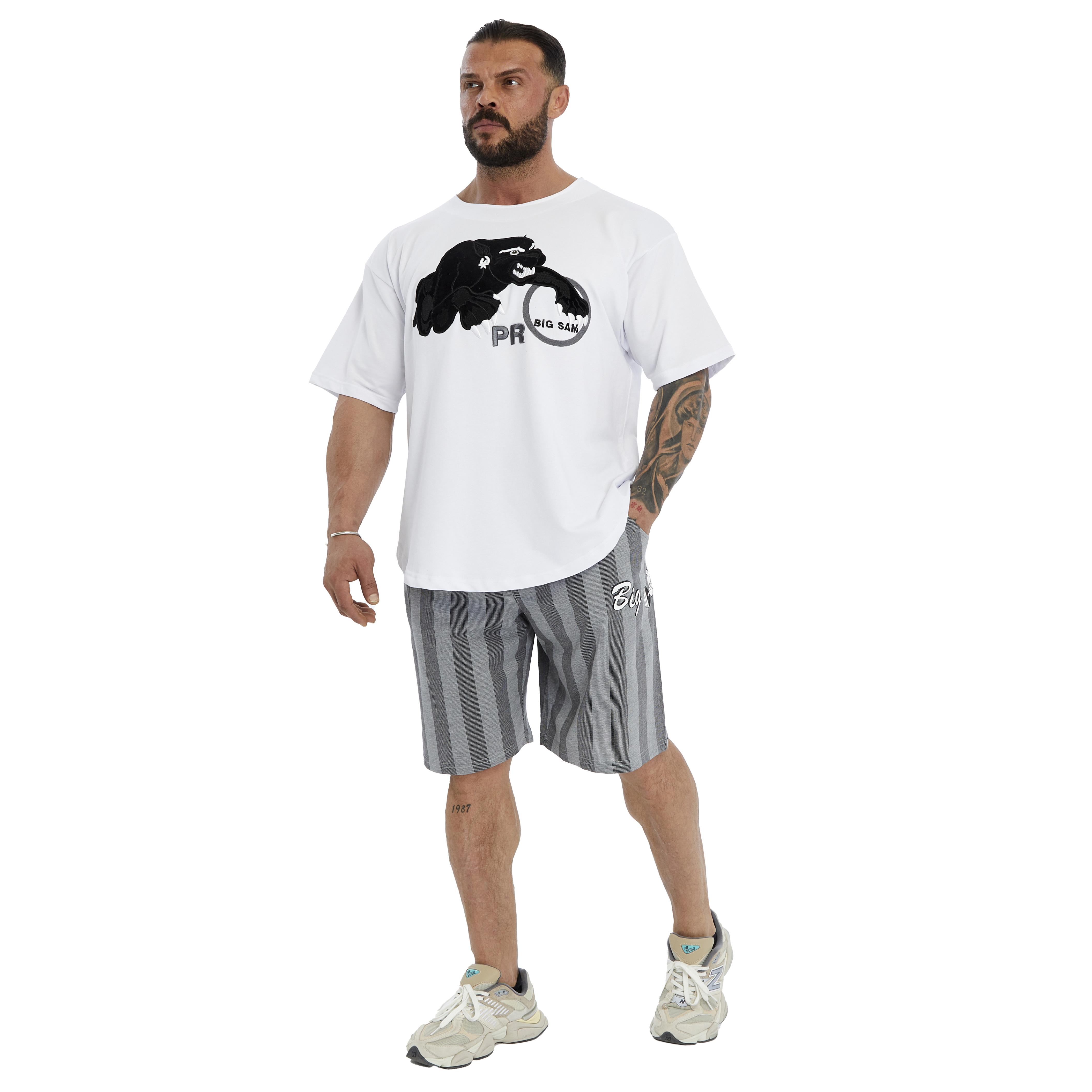Mens Oversize Embroidered Rag Top T-shirt
