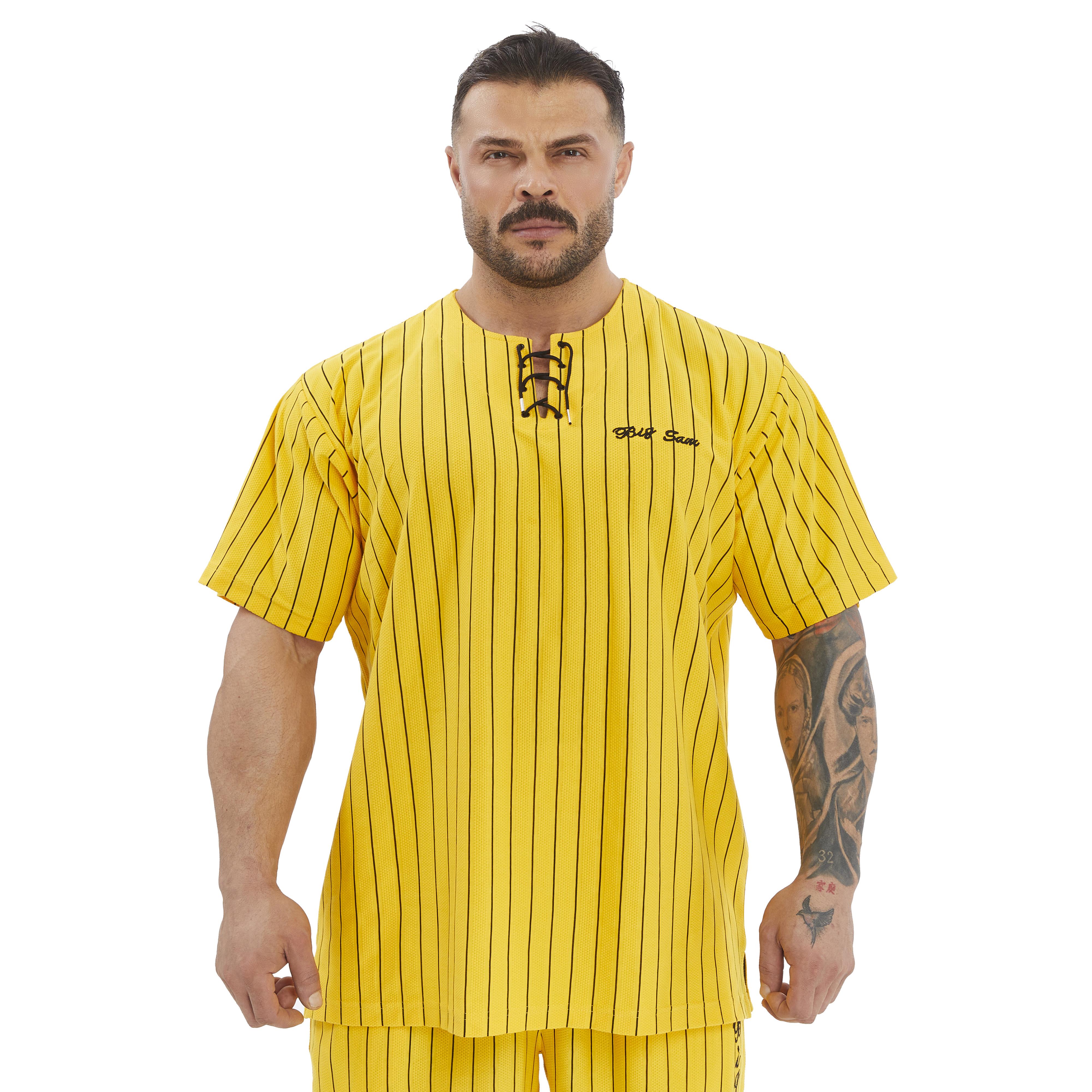 Mens Oversize Lace Up Cotton T-shirt