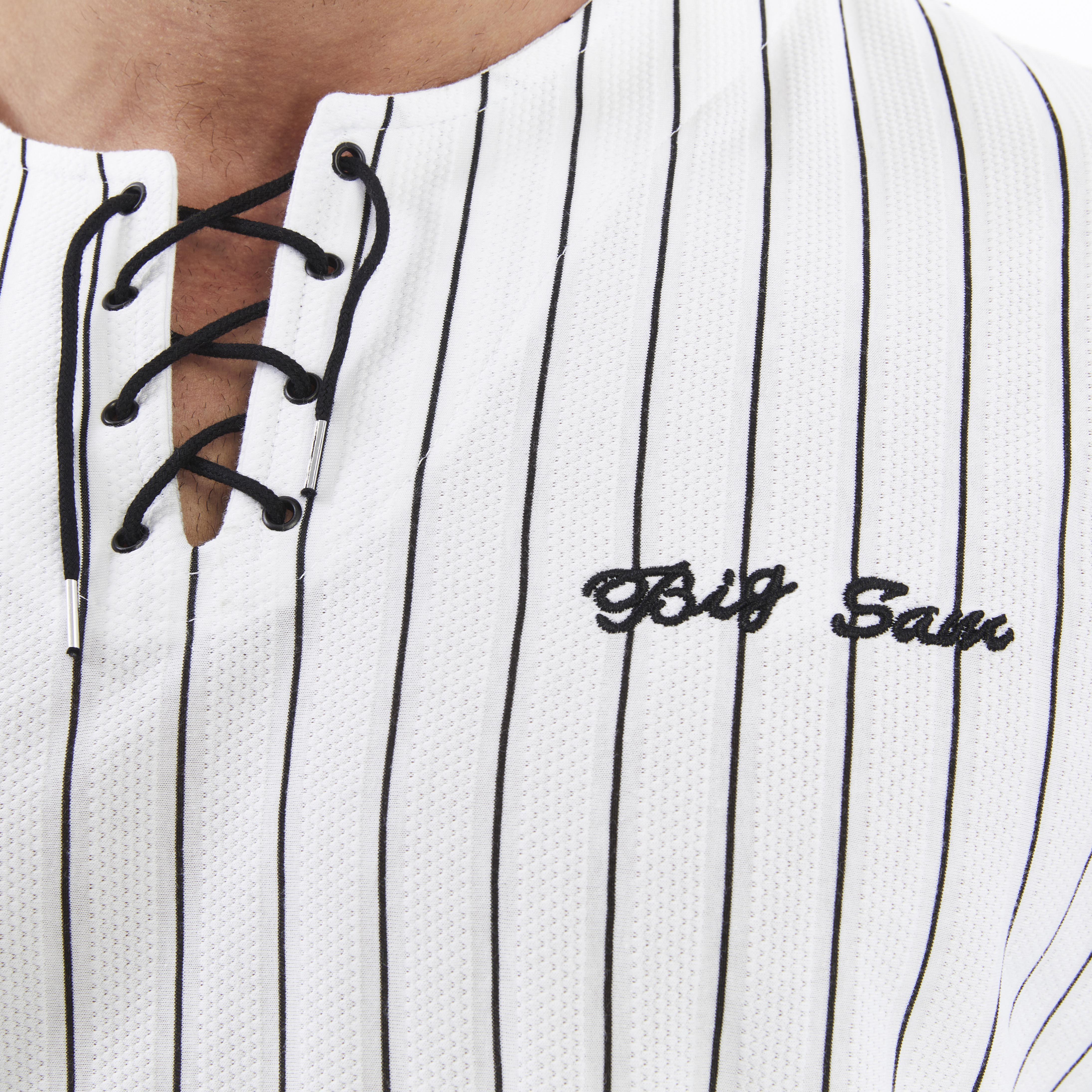 Mens Oversize Lace Up Cotton T-shirt