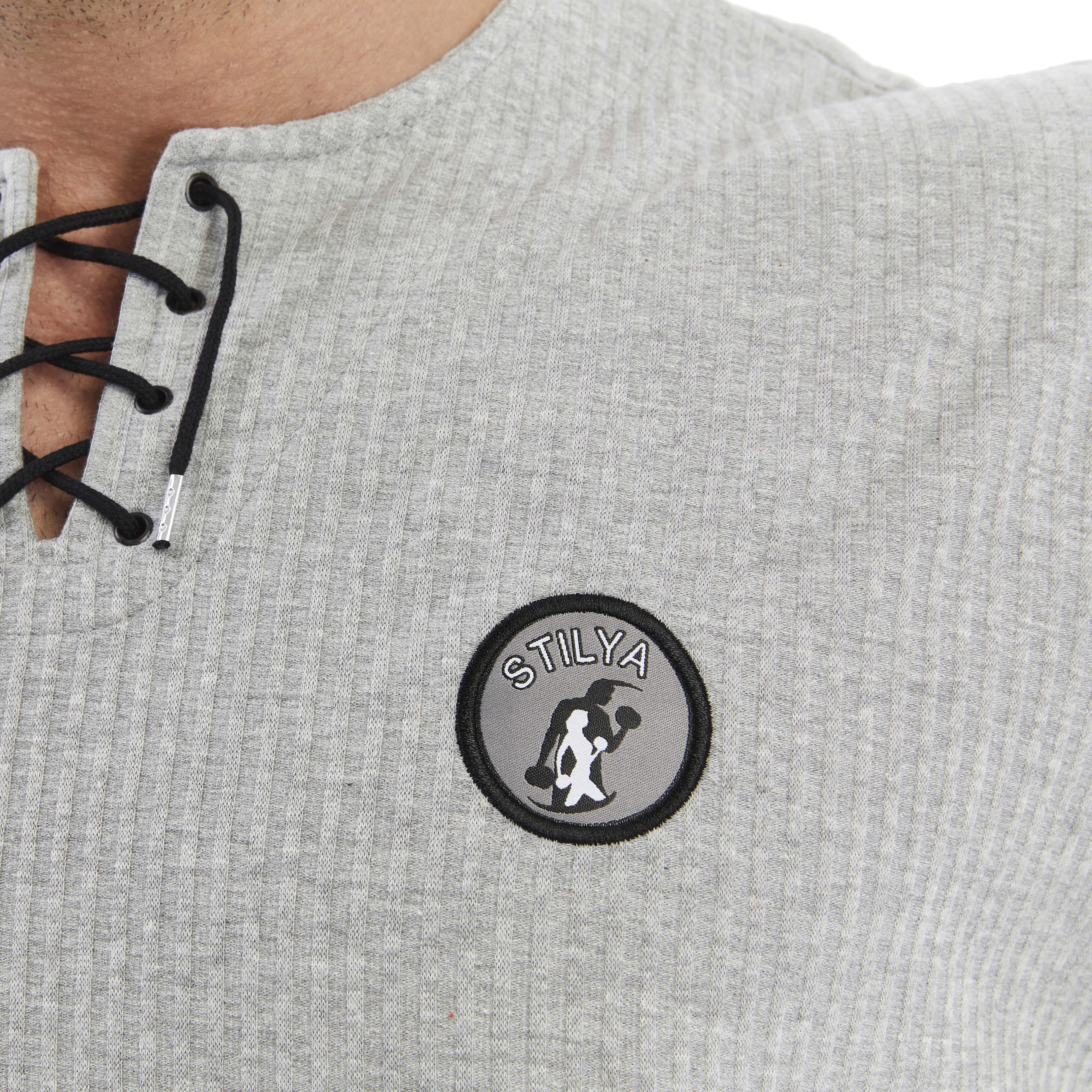 Mens Oversize Lace Up Cotton T-shirt