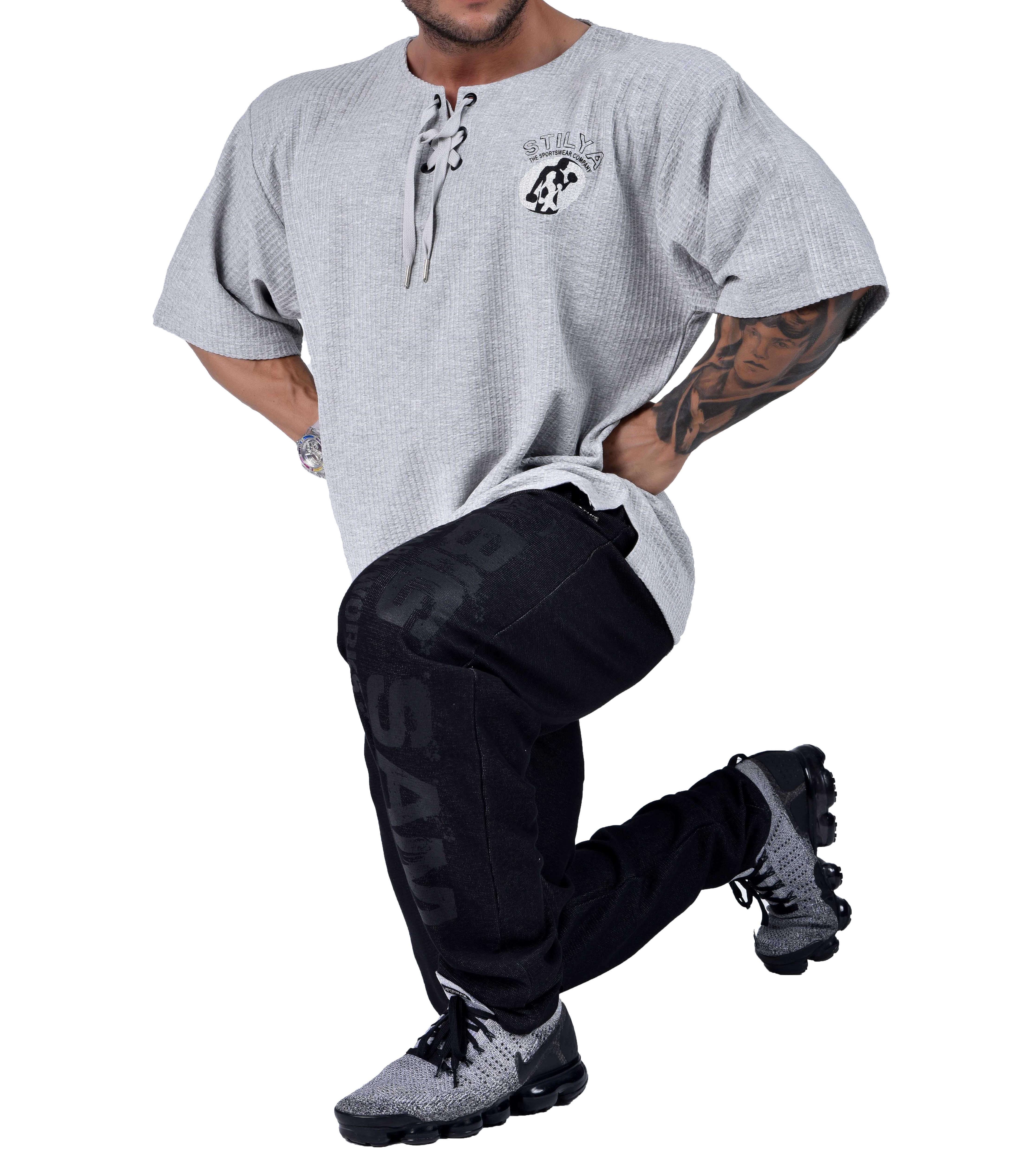 Mens Oversize Lace Up T-shirt