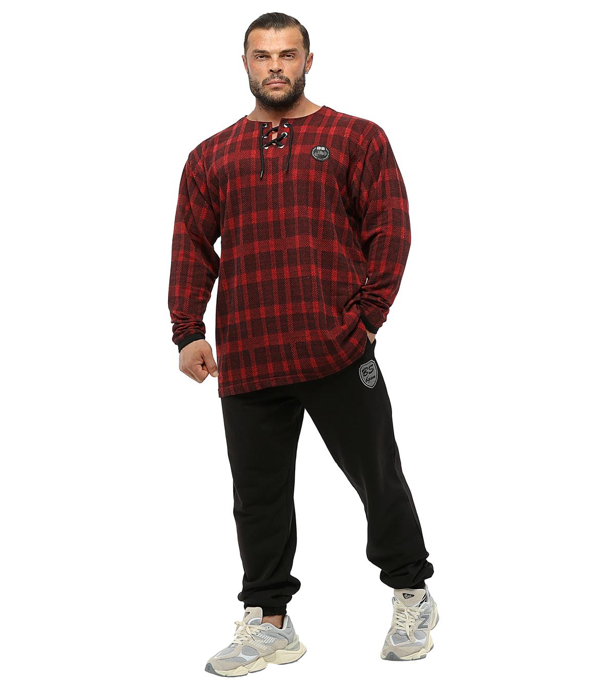 Mens Oversize Plaid Sweatshirt