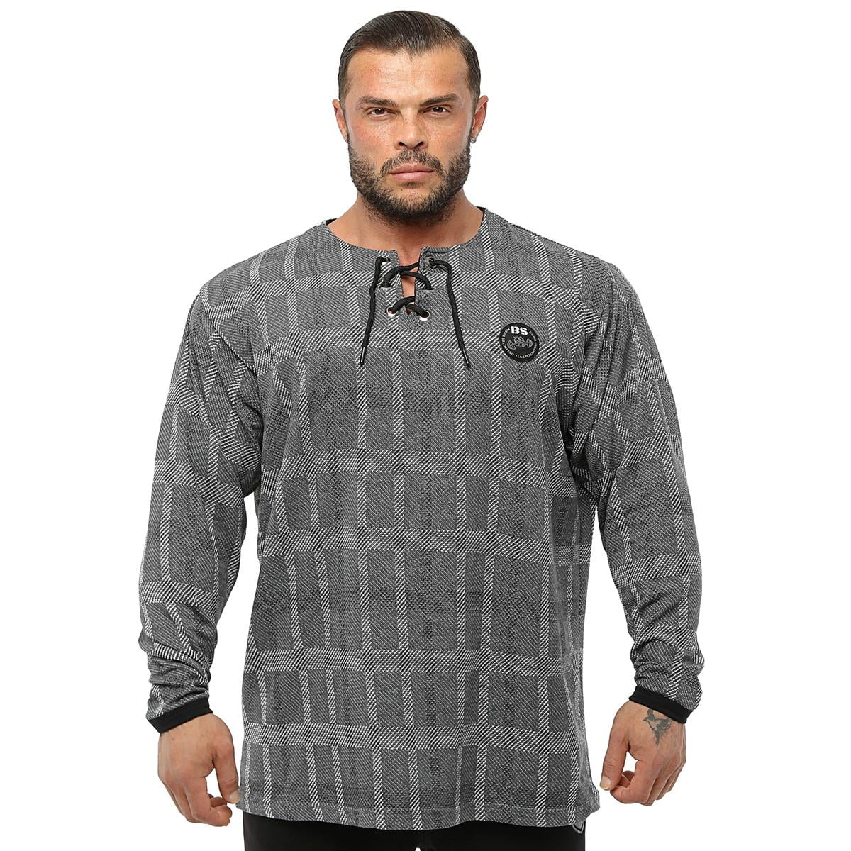 Mens Oversize Plaid Sweatshirt