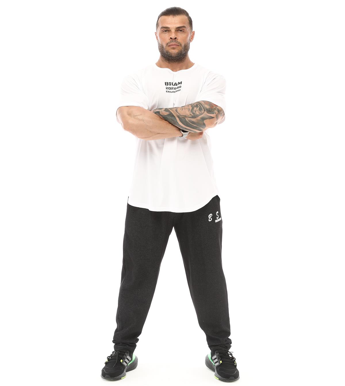 Mens Oversize Rag Top Gym T-shirt