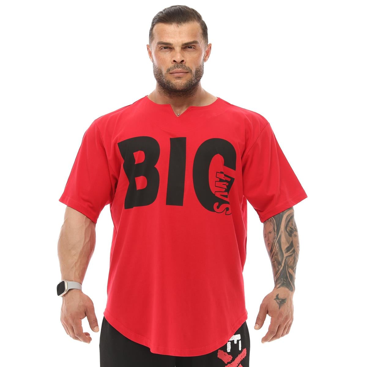 Mens Oversize Rag Top Gym T-shirt