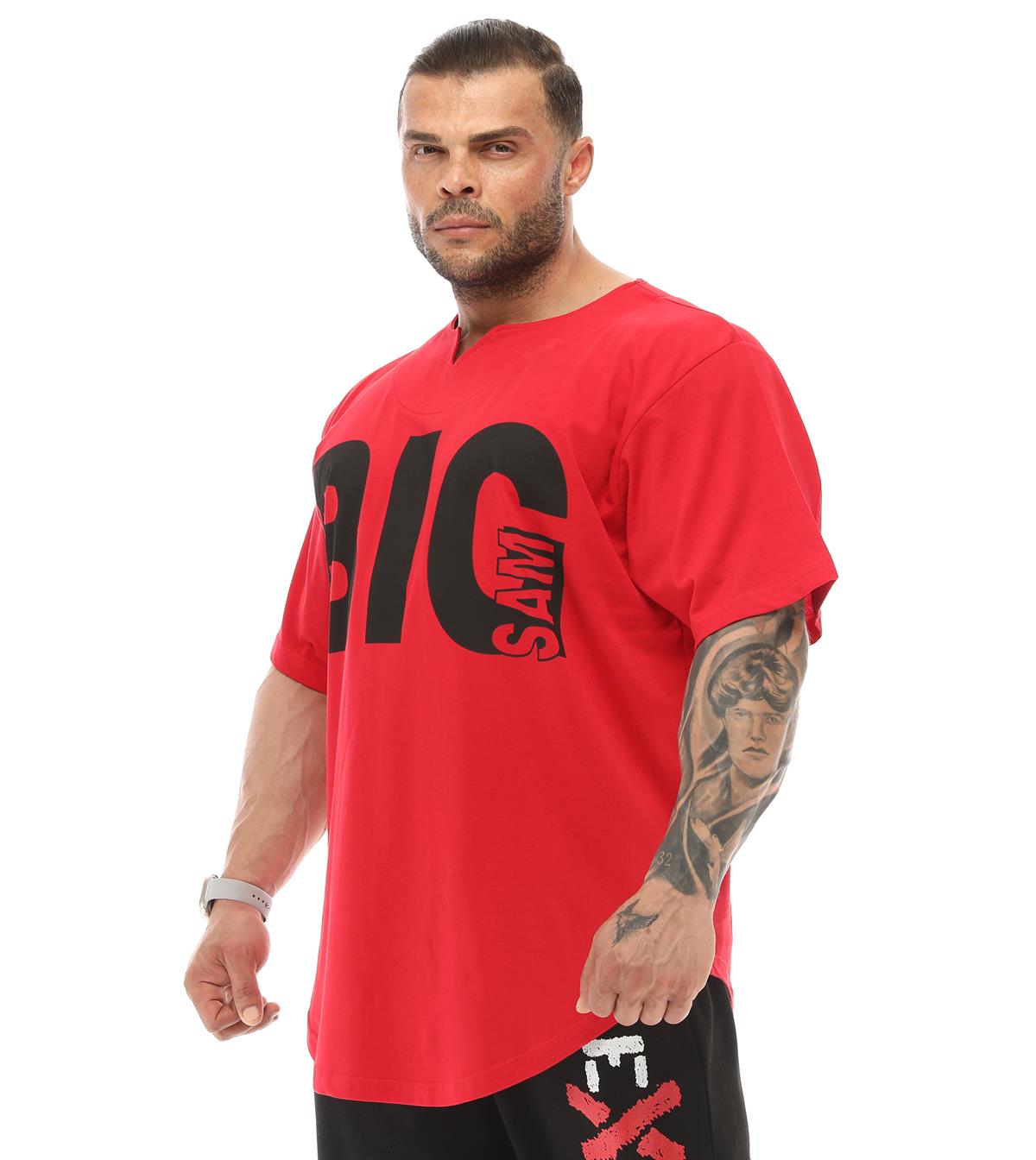 Mens Oversize Rag Top Gym T-shirt