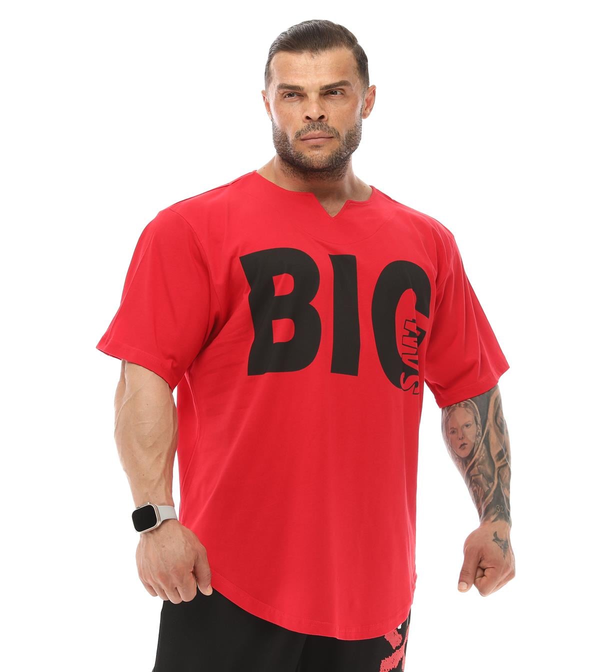 Mens Oversize Rag Top Gym T-shirt