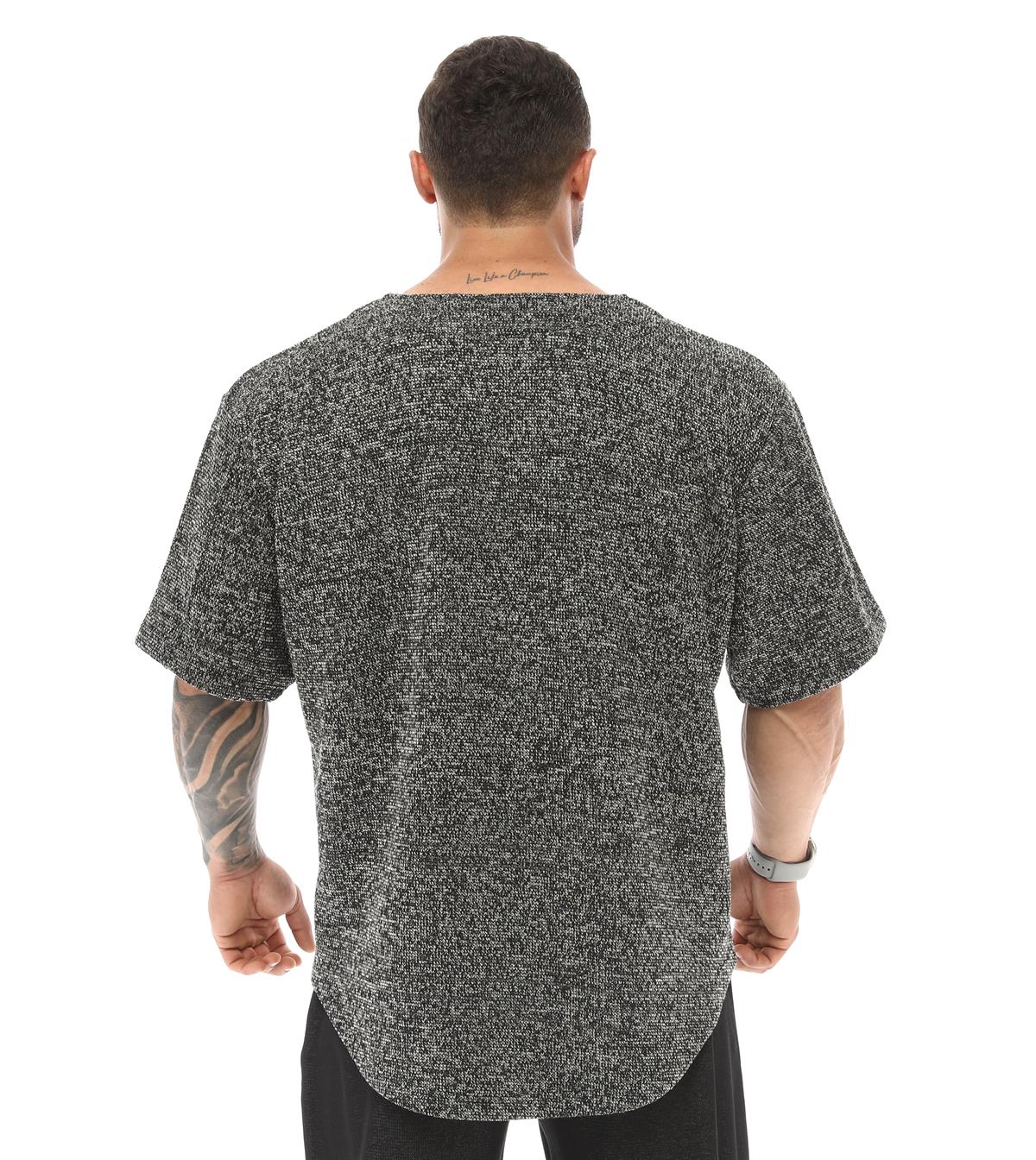 Mens Oversize Rag Top Thick Fabric T-shirt
