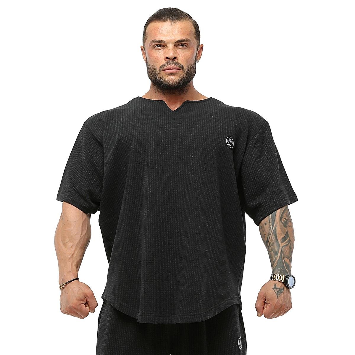 Mens Oversize Rag Top Thick Fabric T-shirt
